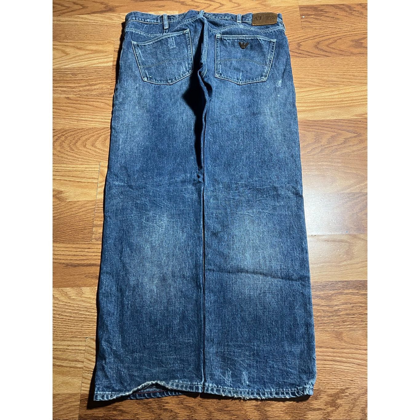 Armani Armani J21 Regular Fit Distressed Button Fly Jeans Size US 36 / EU 52 - 5 Thumbnail
