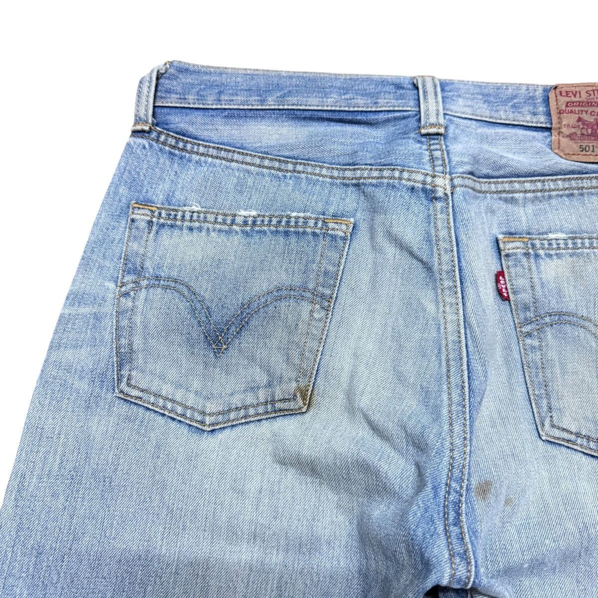 Levi's Levis 501 Distressed Jeans Size US 31 - 12 Thumbnail