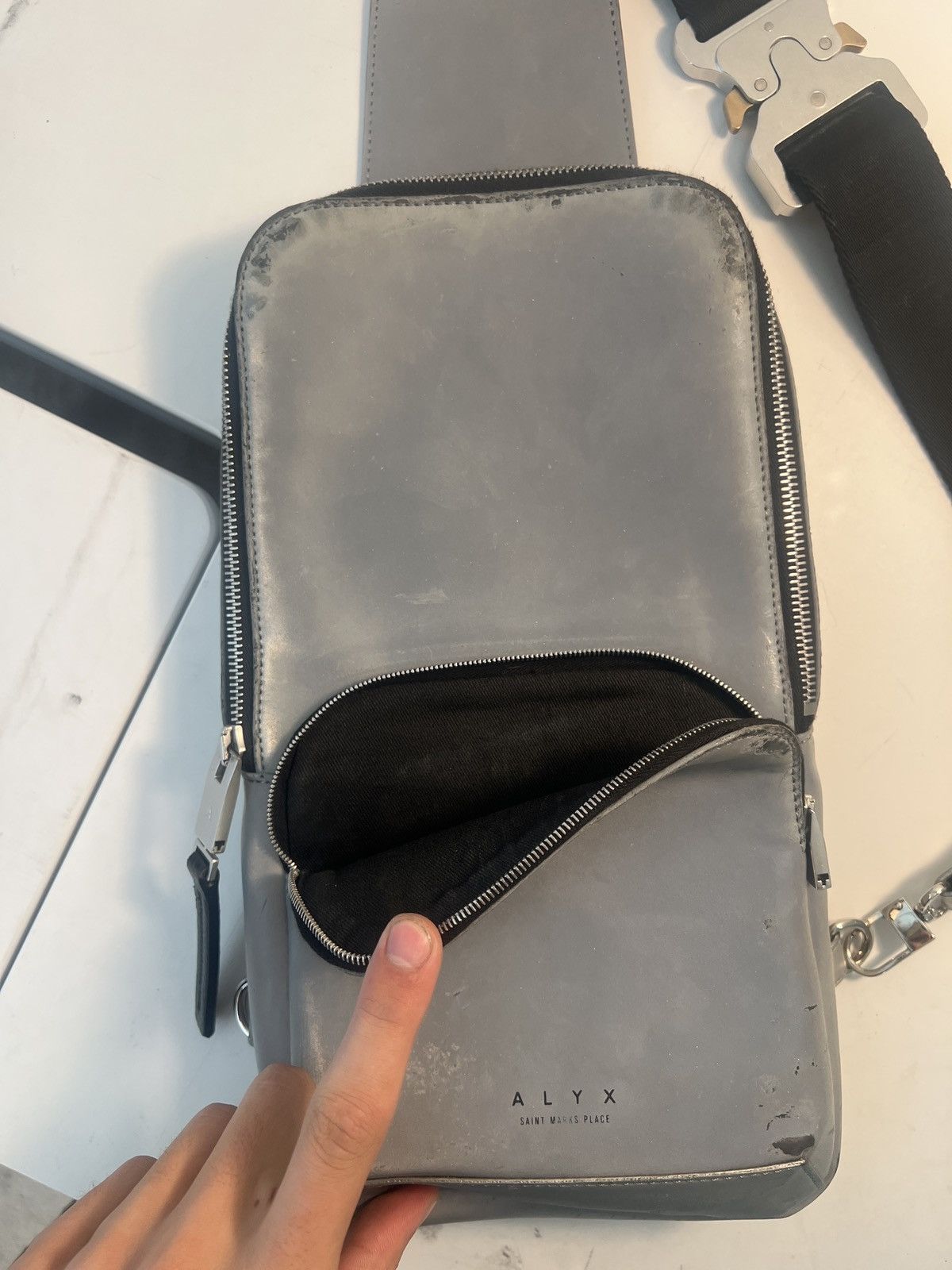 Alyx Alyx 9M Reflective Crossbody Buckle Bag Size ONE SIZE - 9 Thumbnail