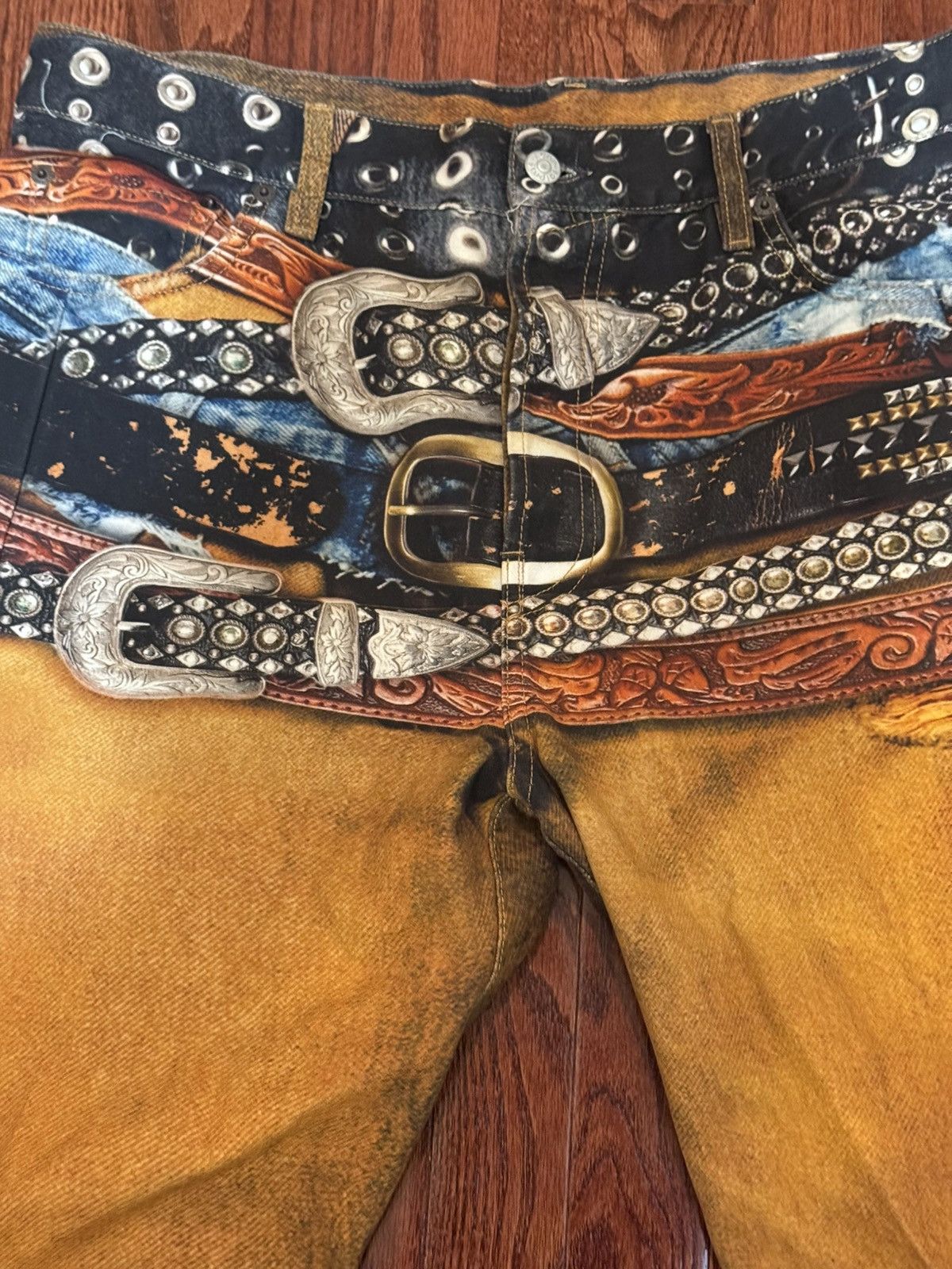 Acne Studios Acne Studio Trompe Orange Stacked Belt Jeans Size US 36 / EU 52 - 7 Thumbnail