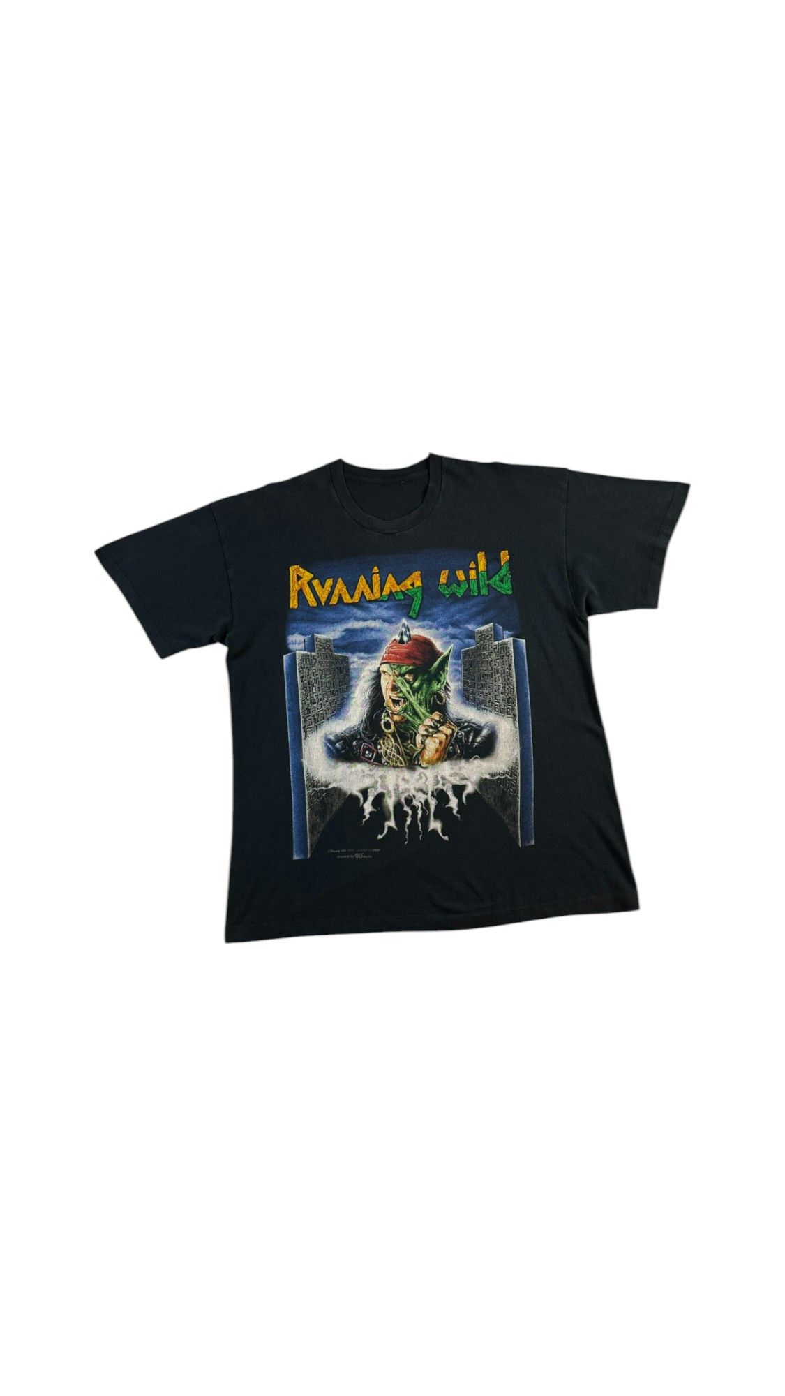 Vintage Rare vintage Running Wild 1996 Masquerade Tee Single Stitch Size US XL / EU 56 / 4 - 1 Thumbnail