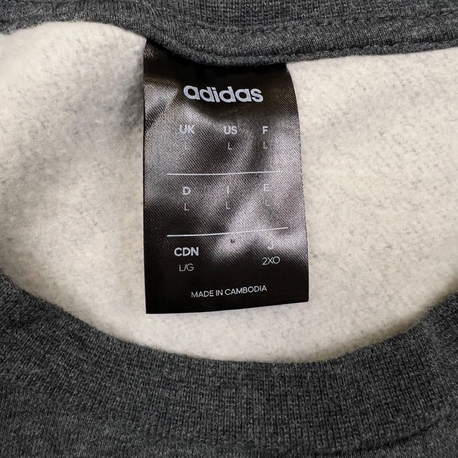 Adidas × Vintage Adidas Sweatshirt Large Stripe Spell Out Pullover Crewneck Size US L / EU 52-54 / 3 - 4 Thumbnail