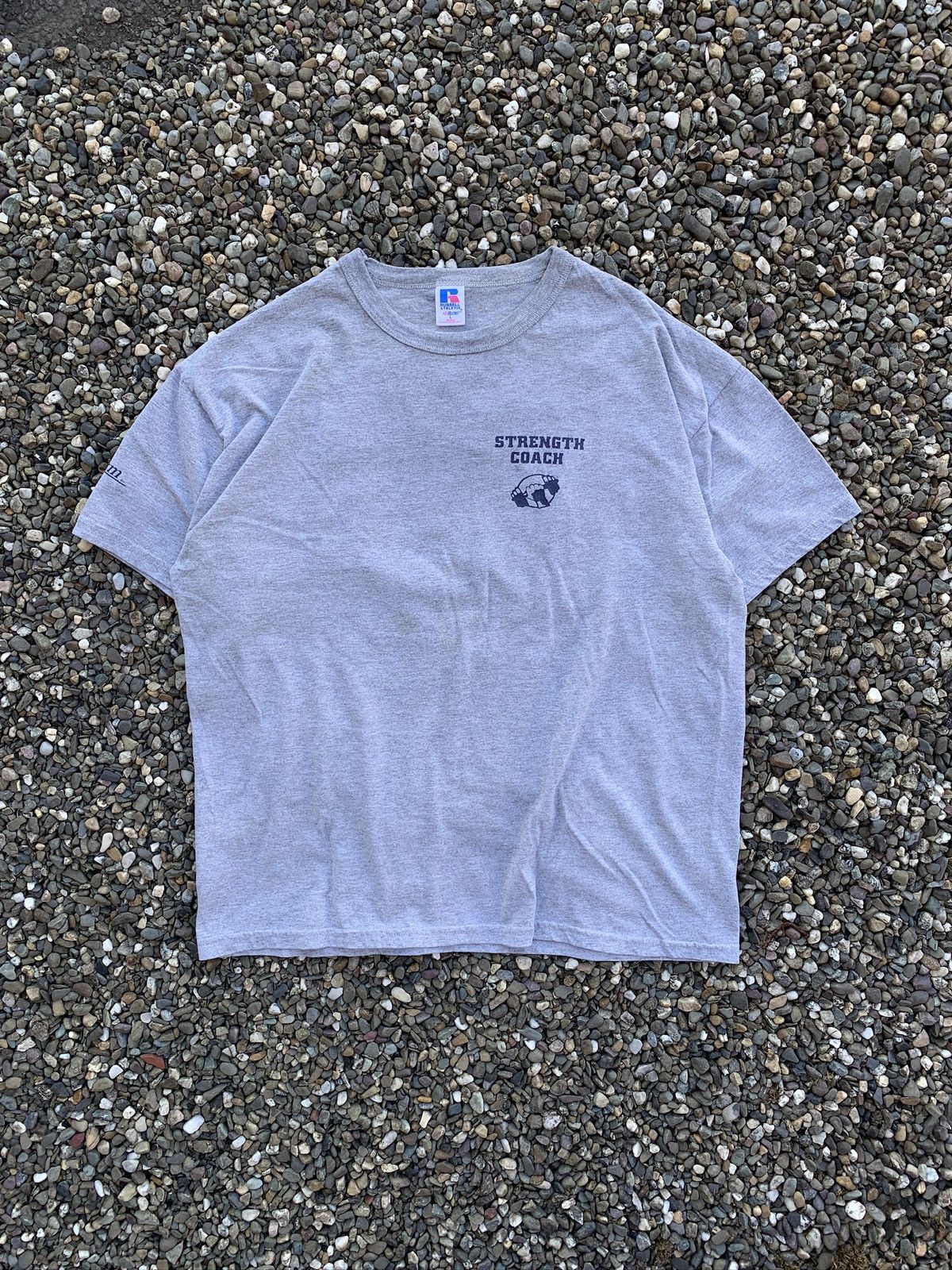 Russell Athletic × Vintage VTG 1990’s Russell Athletic Drug Free Weightlifting T-Shirt Size US L / EU 52-54 / 3 - 2 Thumbnail