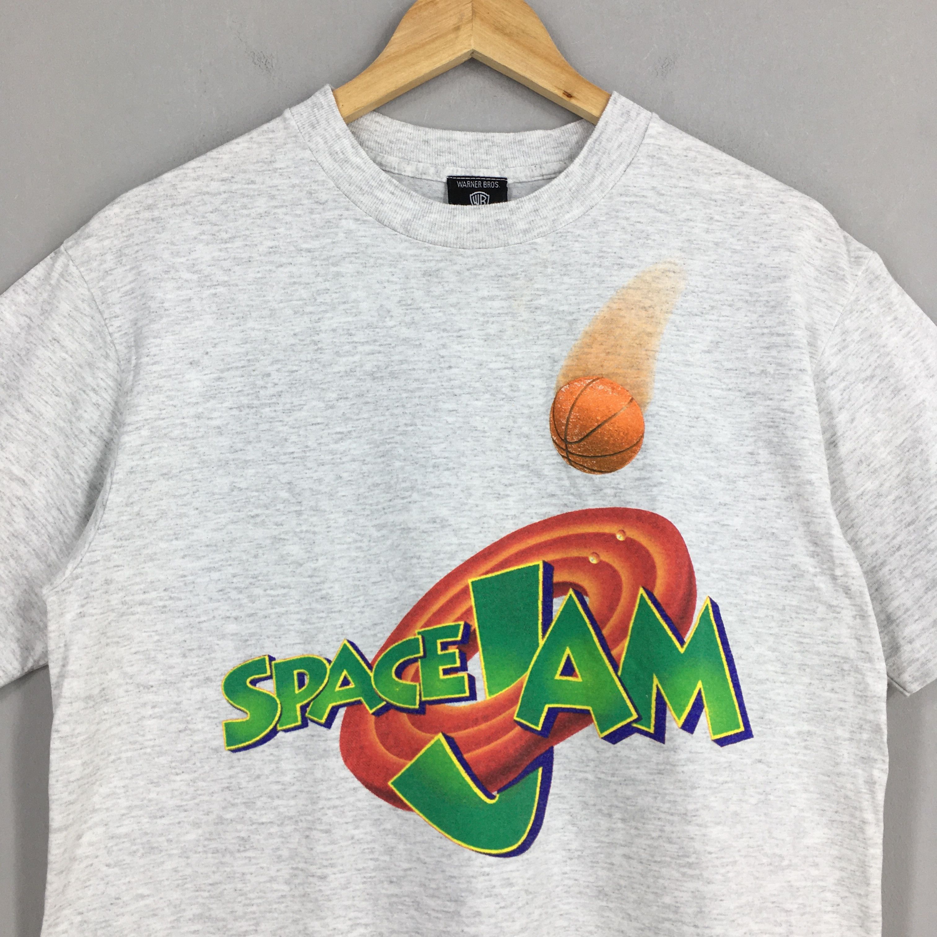 NBA × Vintage × Warner Bros Vintage Space Jam Bugs Bunny Gray T shirt Medium Size US M / EU 48-50 / 2 - 2 Thumbnail