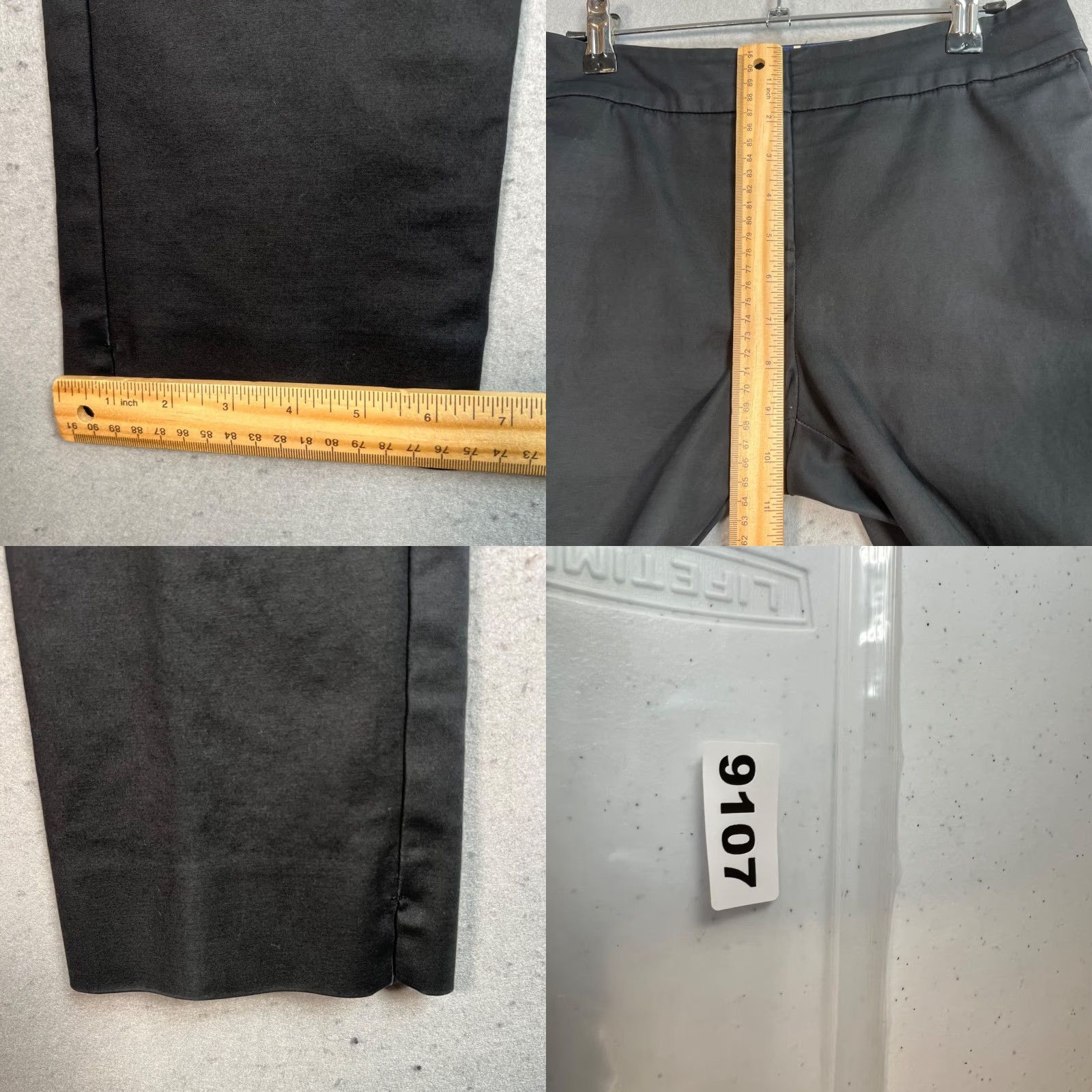 Vintage VINTAGE Bass Womens Black Dress Pants Size 4 Regular Cotton Blend Slim Fit Casual Size 27" / US 4 / IT 40 - 8 Thumbnail