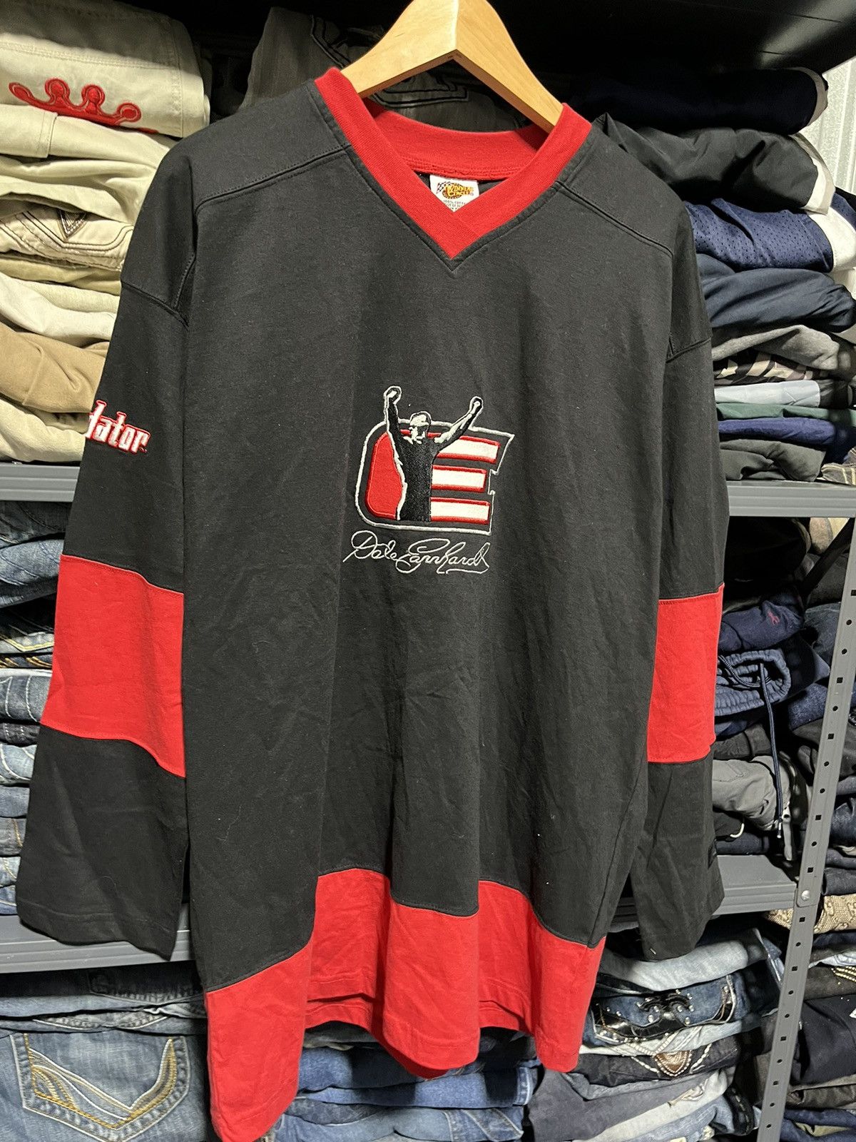 NASCAR × Vintage Crazy Vintage Dale Earmhardt NASCAR Racing Hockey Jersey Size US XL / EU 56 / 4 - 3 Thumbnail