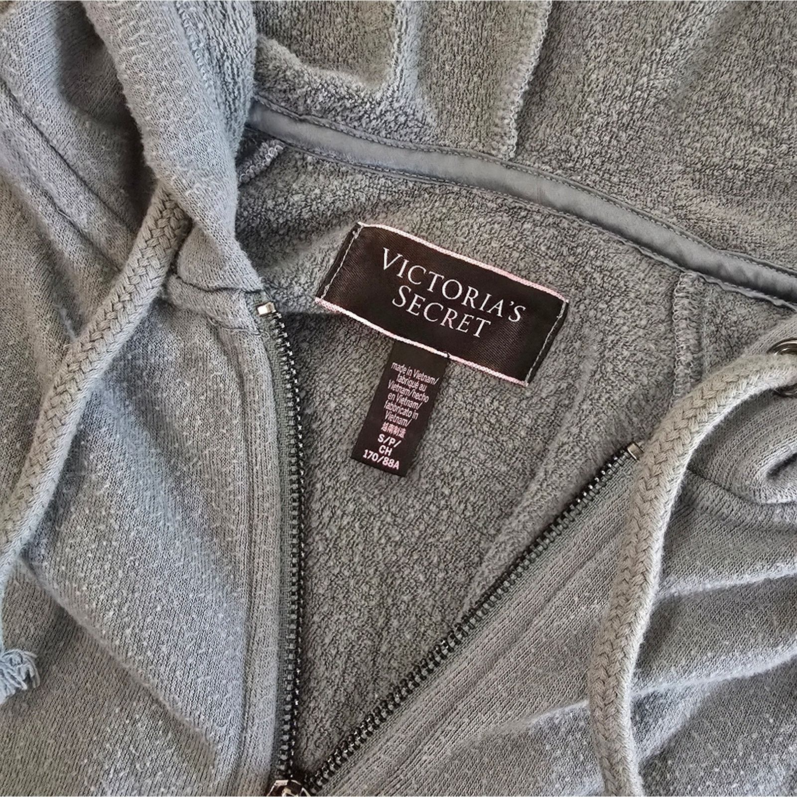 Victoria's Secret Olive Muted | VS | Hooded Zip Up Size S / US 4 / IT 40 - 3 Thumbnail