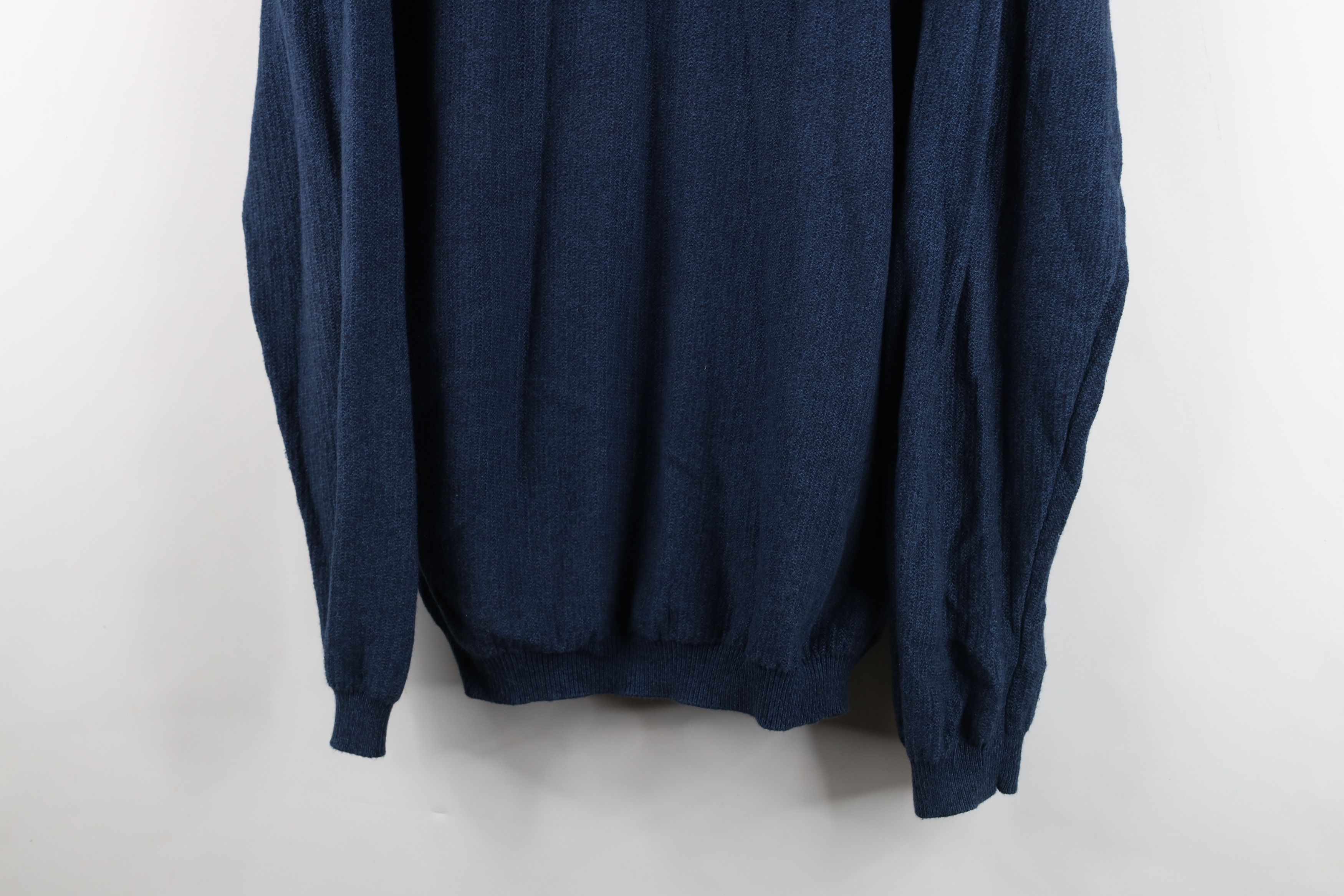 Tommy Bahama Vintage Tommy Bahama Blend Thermal Knit V-Neck Sweater Blue Size US XL / EU 56 / 4 - 3 Thumbnail
