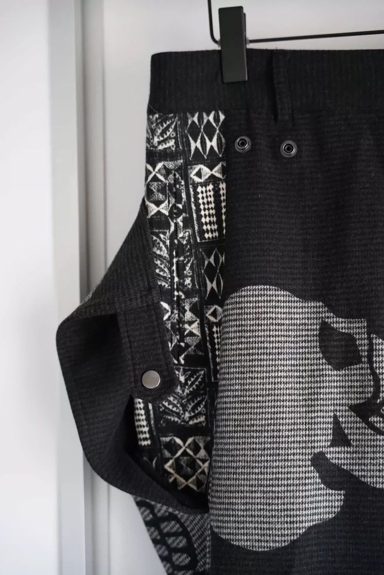 Yohji Yamamoto Yohji Yamamoto Skull Print Wide Leg Pants-2505 Size US 30 / EU 46 - 5 Thumbnail