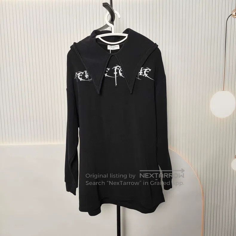Balenciaga Balenciaga Black Sweatshirt Size S Size US S / EU 44-46 / 1 - 1 Thumbnail