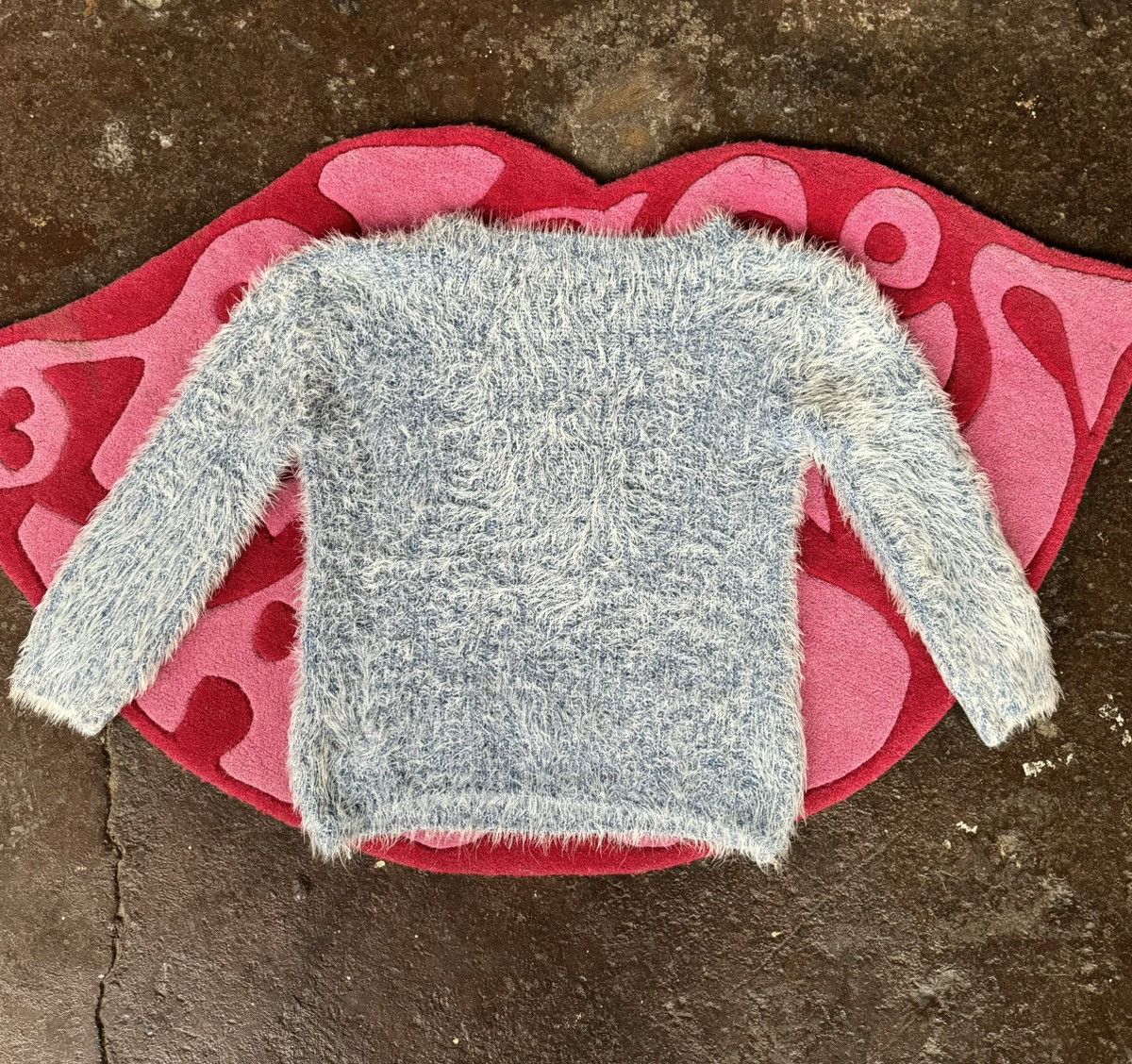 image of Vintage Mohair Sweater in Blue, Men's (Size Small)