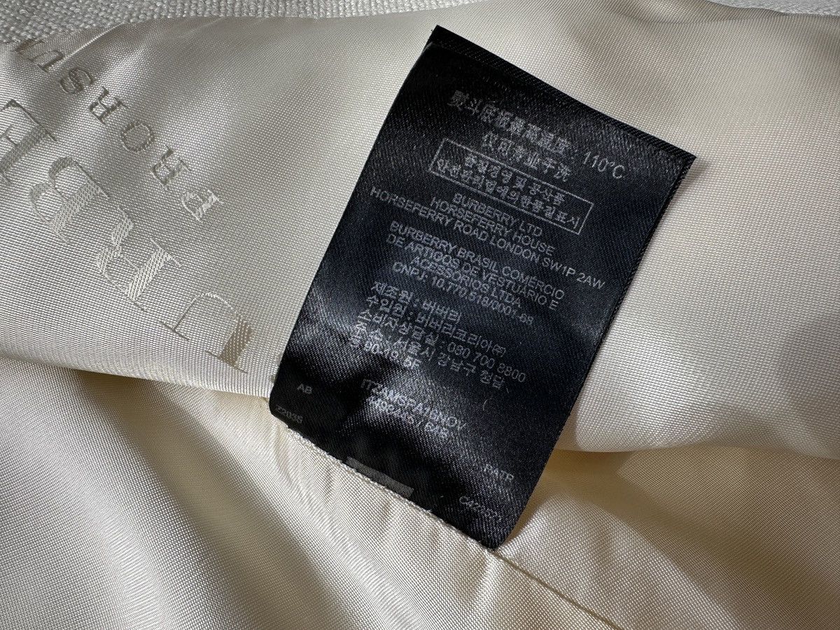 Burberry Prorsum BURBERRY PRORSUM Runway 100% Linen Blazer Jacket Ecru Size XS / US 0-2 / IT 36-38 - 15 Thumbnail