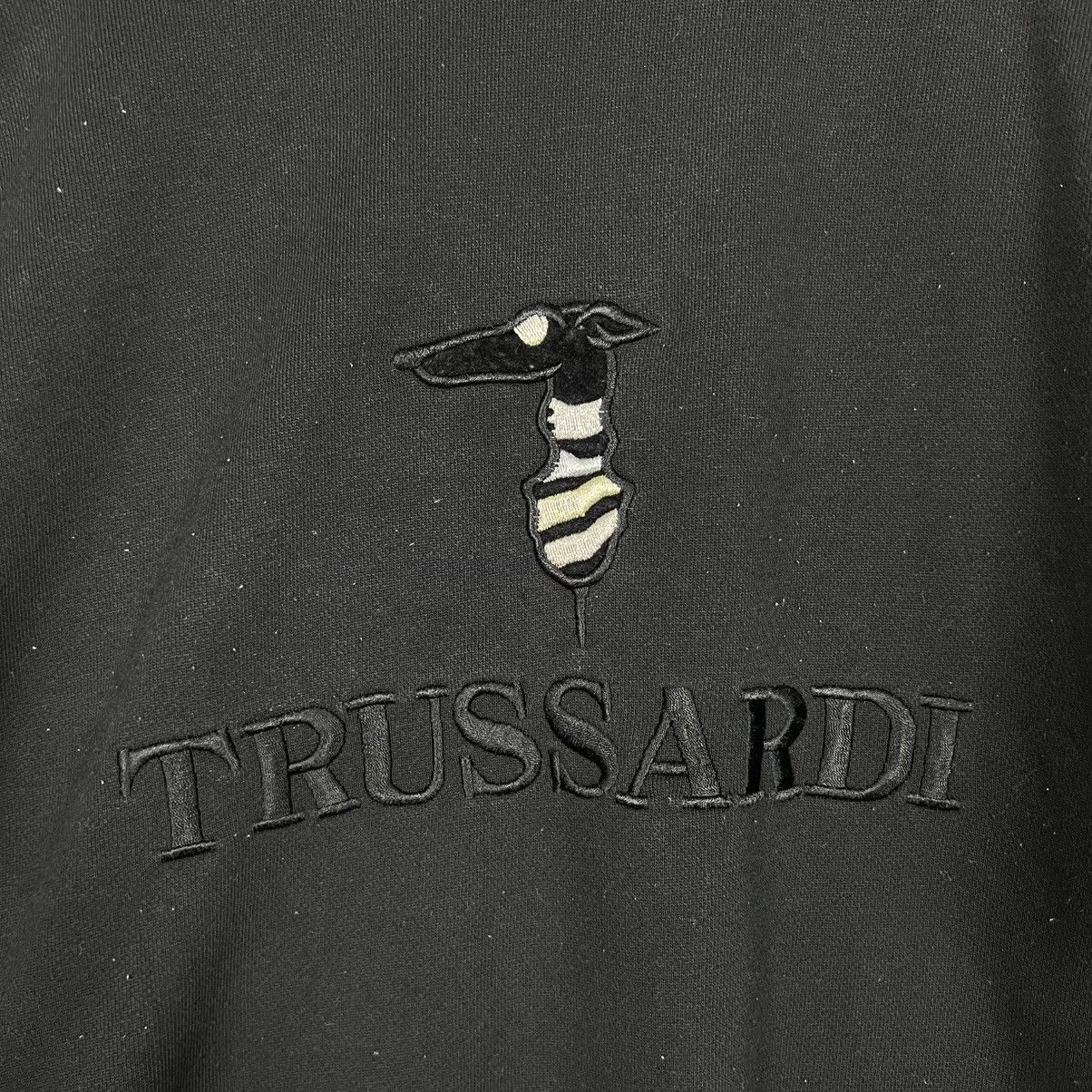 Trussardi TRUSSARDI Embroidery Big Logo Crewneck Sweatshirt #3949-C180 Size US M / EU 48-50 / 2 - 5 Thumbnail