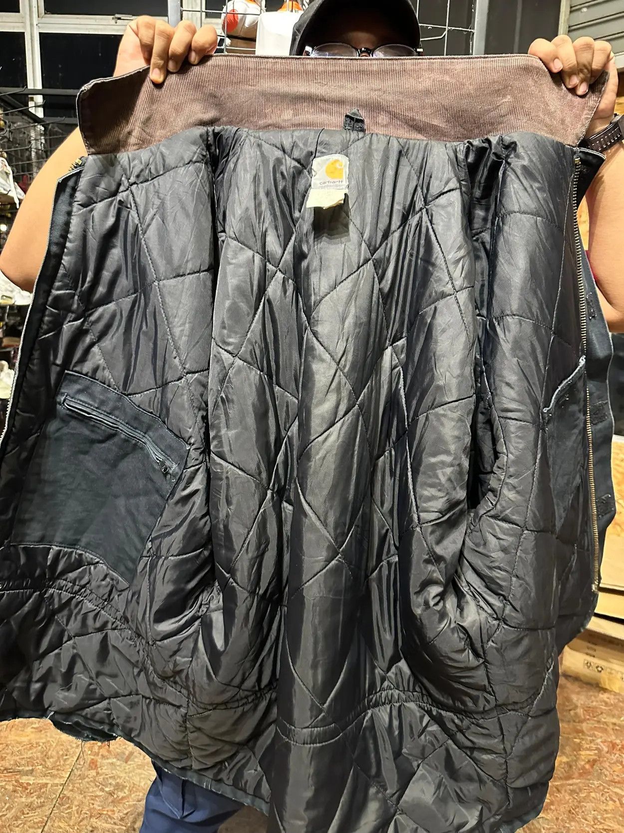 Carhartt × Vintage Rare Vintage Carhartt Faded Black/DarkGrey Detroit Jacket Size US XL / EU 56 / 4 - 11 Thumbnail