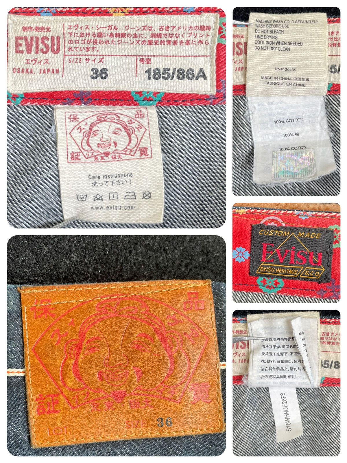 Evisu × Japanese Brand × Vintage evisu multi- pocket style denim jeans size：36 Size US 36 / EU 52 - 3 Thumbnail