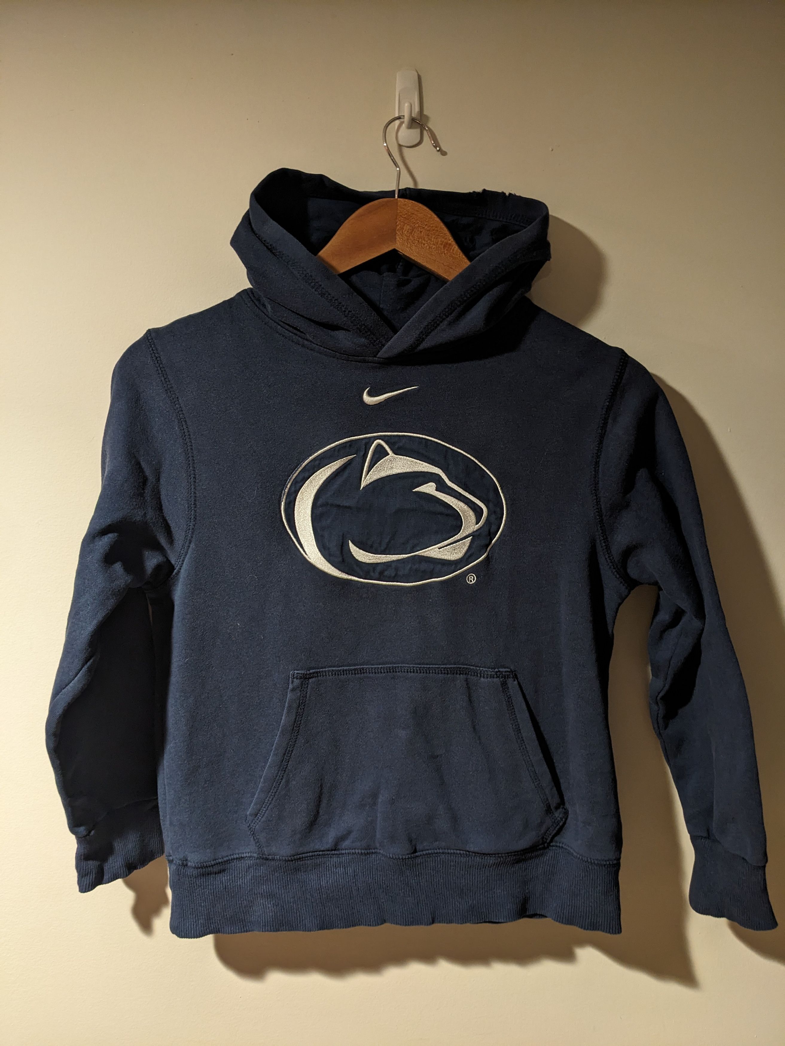 Nike Vintage 2010's Nike Center Swoosh Penn State Kids Hoodie Size US M / EU 48-50 / 2 - 1 Thumbnail