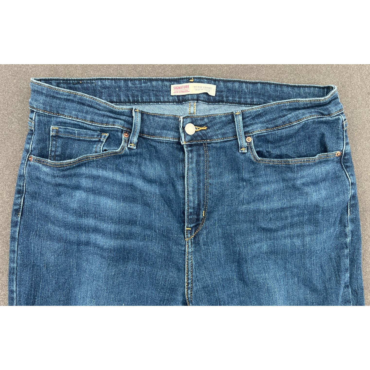 Levi's Levi’s Signature Jeans Men’s 16M W33 L32 Mid Rise Straight S Size US 33 - 4 Thumbnail