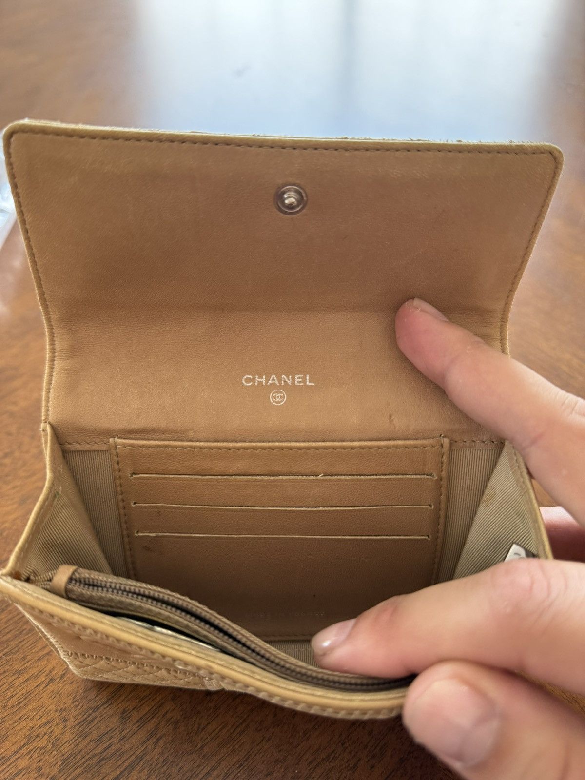 Chanel CHANEL Ostrich Patchwork Leather Wallet Size ONE SIZE - 6 Thumbnail