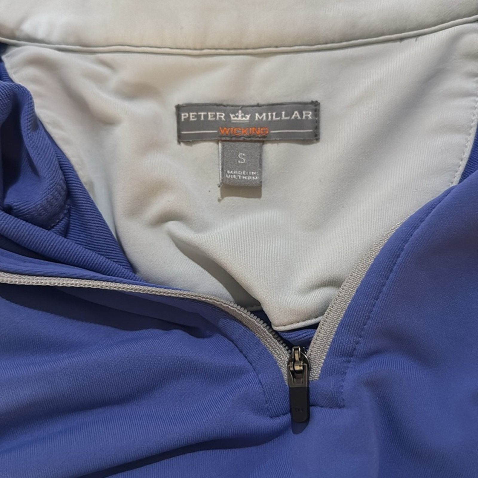 Peter Millar Peter Millar Wicking 1/4 Zip Pullover Sweater - Periwinkle Size S / US 4 / IT 40 - 5 Thumbnail