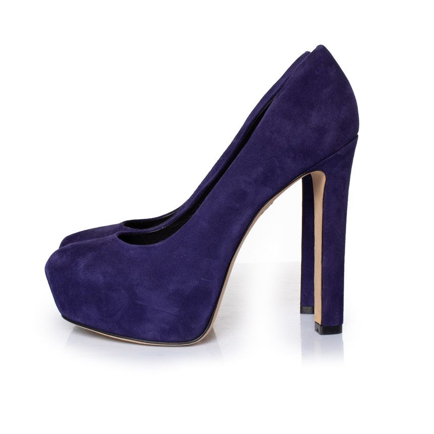 Brian Atwood Brian Atwood, purple suede pumps Size US 6.5 / IT 36.5 - 2 Thumbnail