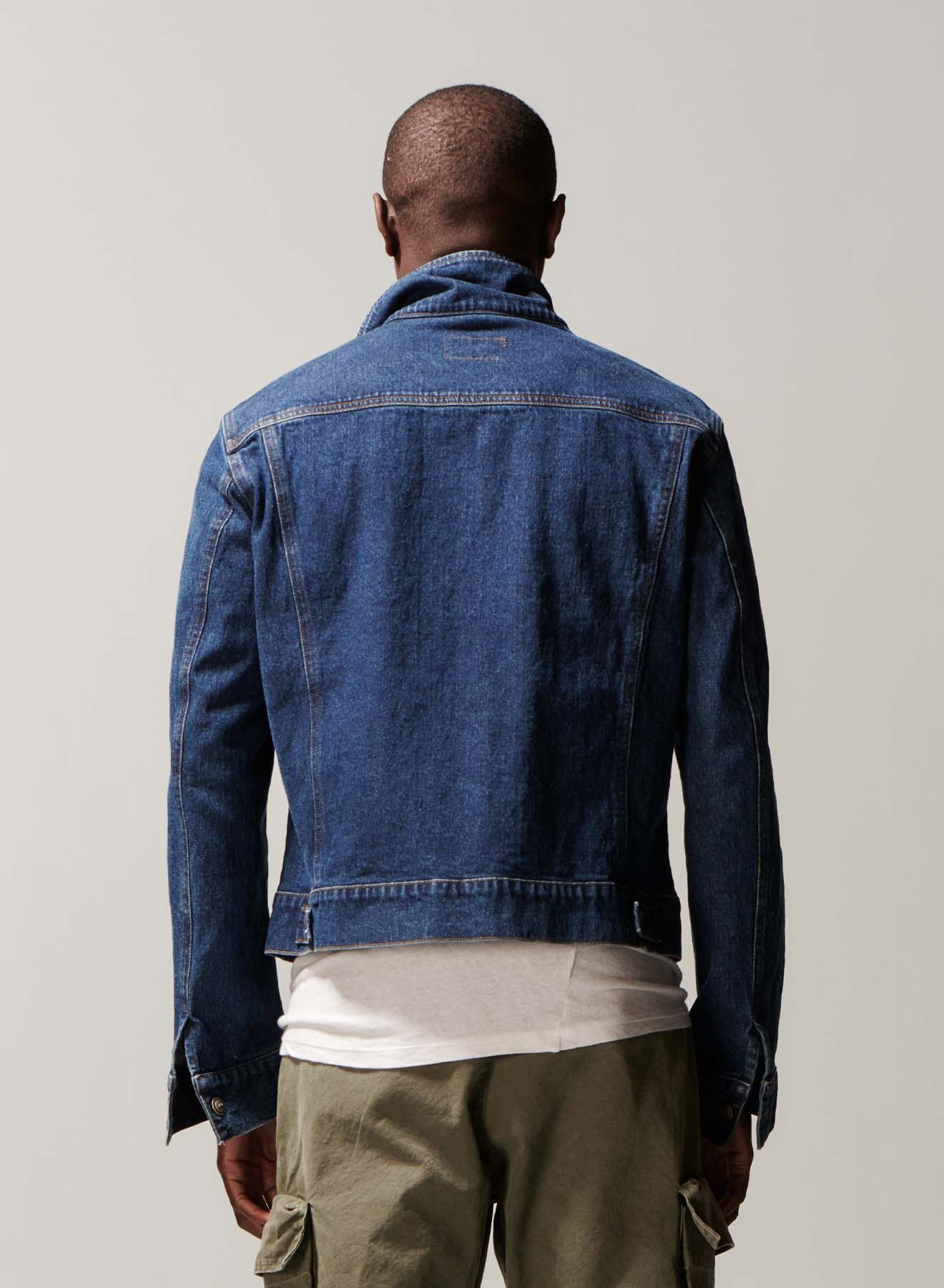 Greg Lauren Greg Lauren Stonewashed Denim Trucker Jacket Size US XL / EU 56 / 4 - 2 Thumbnail