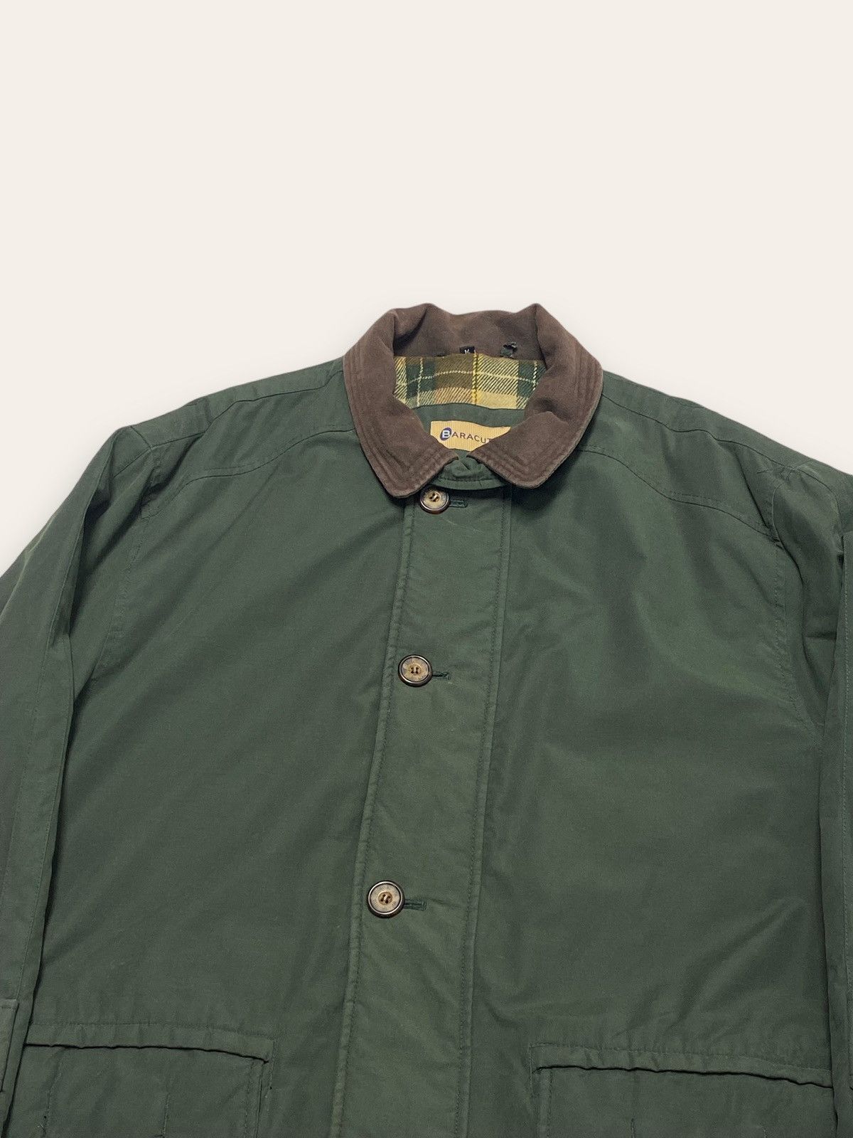Baracuta Vintage BARACUTA Green Warm Winter Checkered Parka Jacket Size US XL / EU 56 / 4 - 2 Thumbnail