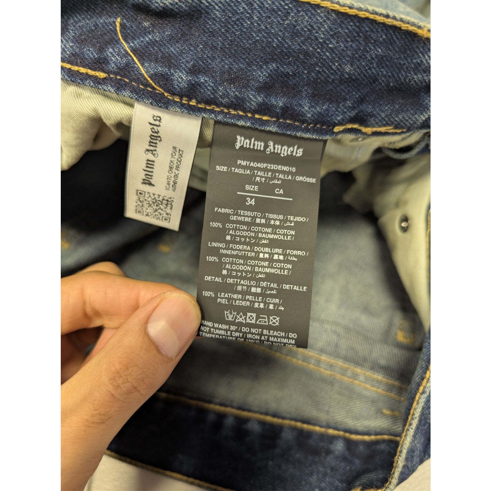Palm Angels o1rshd1 Cloud Wash 5-Pocket Loose Denim Pants in Light Blue Size US 34 / EU 50 - 17 Thumbnail