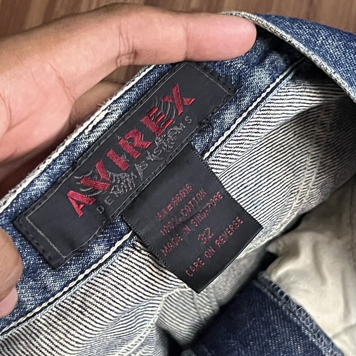 Avirex “AVIREX” DISTRESS JEANS Size US 32 / EU 48 - 4 Thumbnail