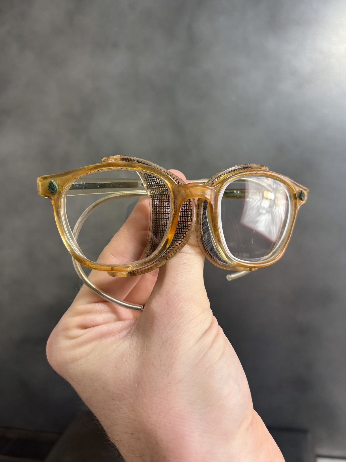 American Optical 1940s American Optical Safety Glasses WW2 Vintage Eye Frames Size ONE SIZE - 6 Thumbnail