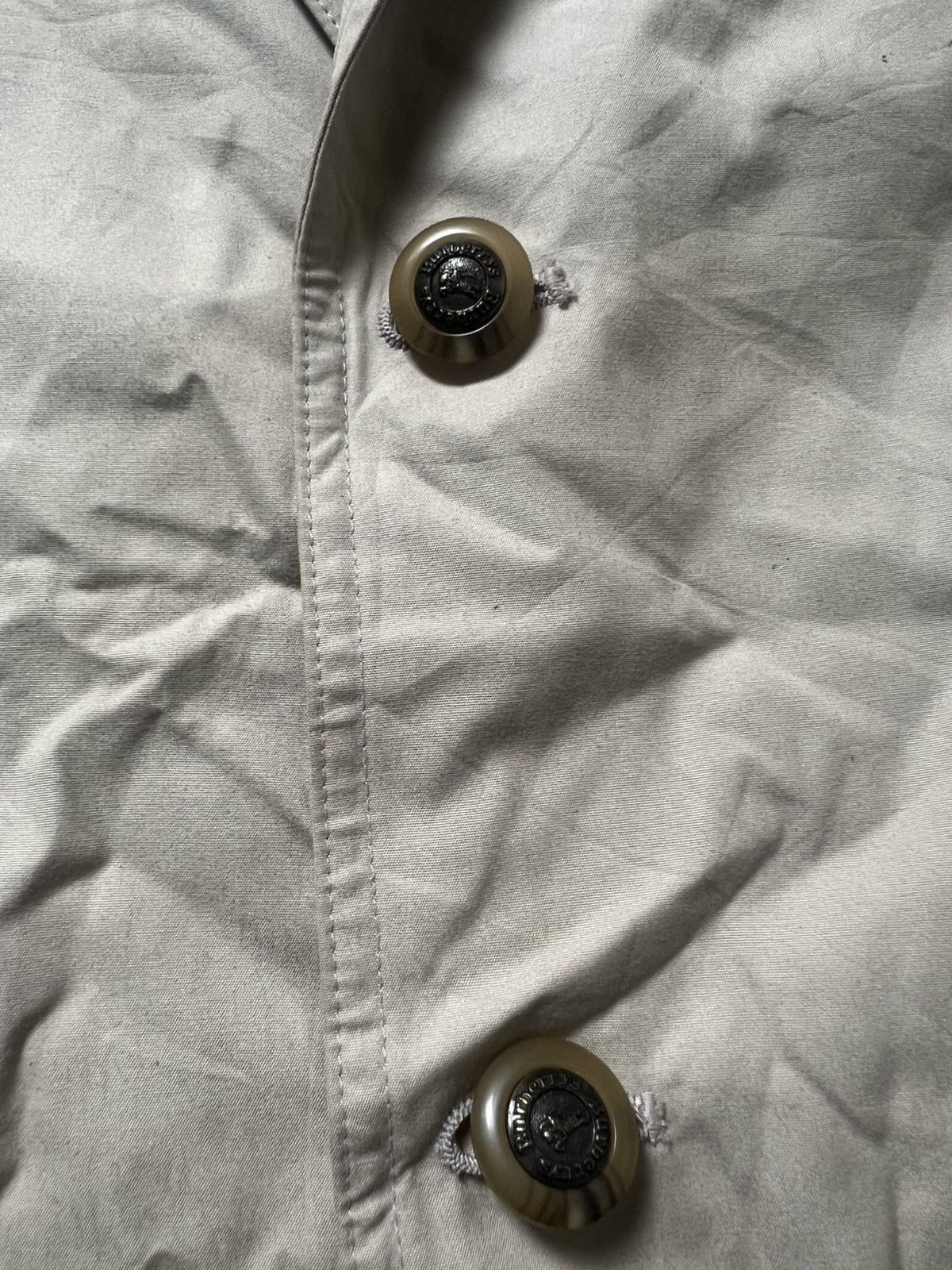 Burberry Vintage Burberry's Cotton Twill Blazer Jacket Beigepit 22.5’ Size US M / EU 48-50 / 2 - 11 Thumbnail