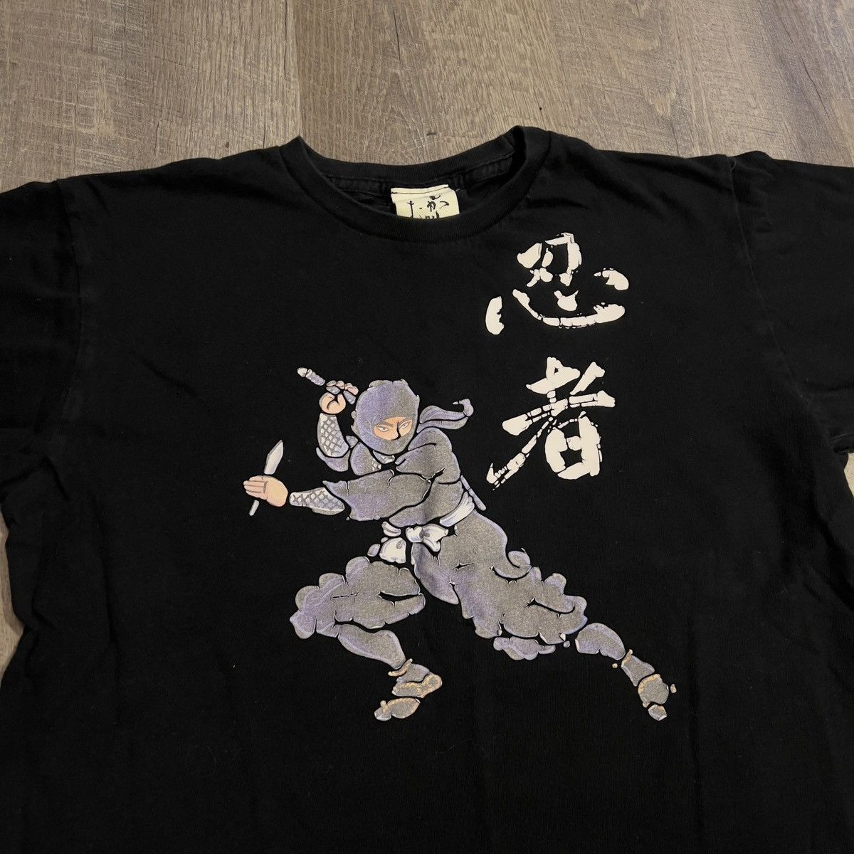 Vintage Vintage Ninja Puff Print T-shirt Size US M / EU 48-50 / 2 - 2 Thumbnail