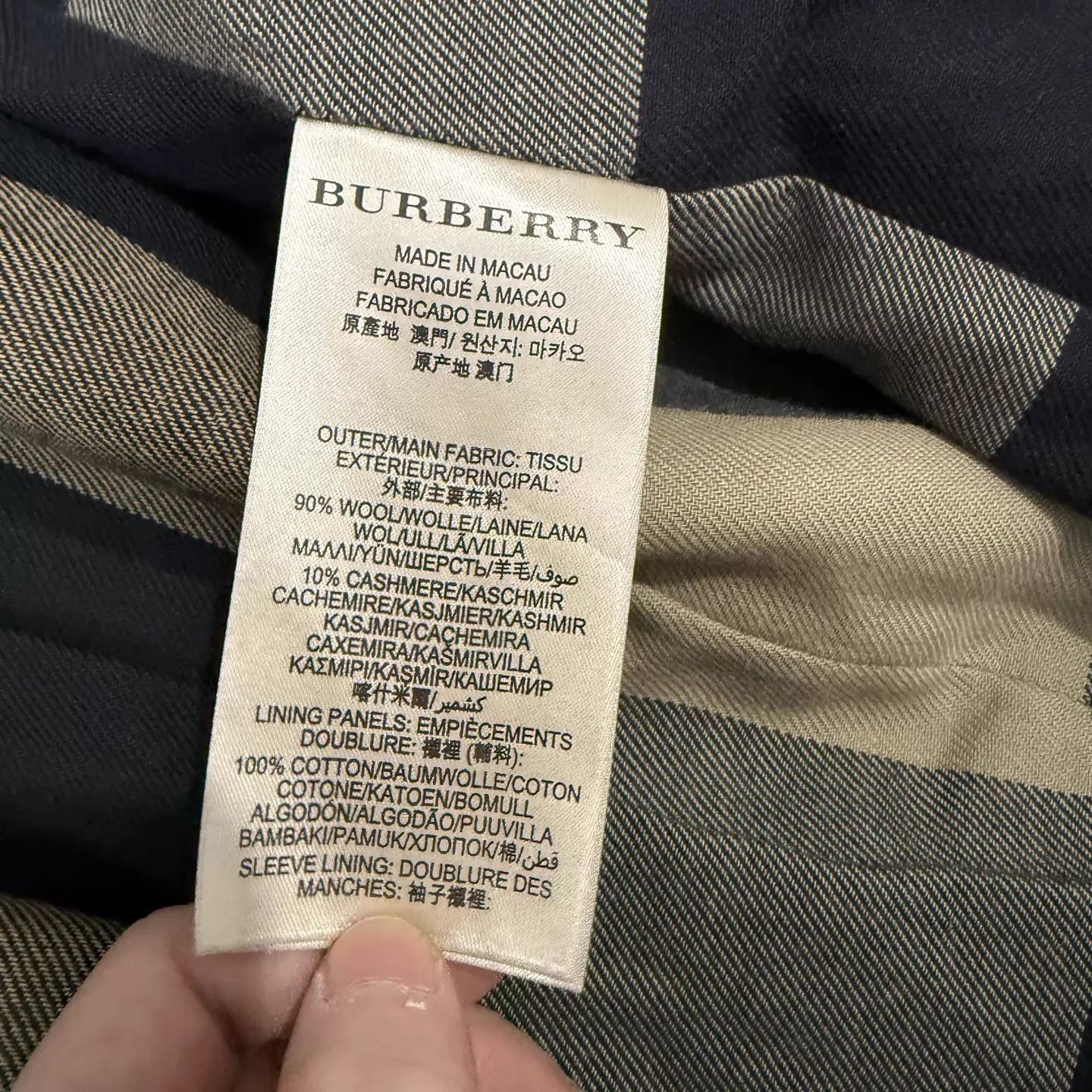 Burberry Burberry Black Lining Check Jacket XL 95 New Size US XL / EU 56 / 4 - 5 Thumbnail
