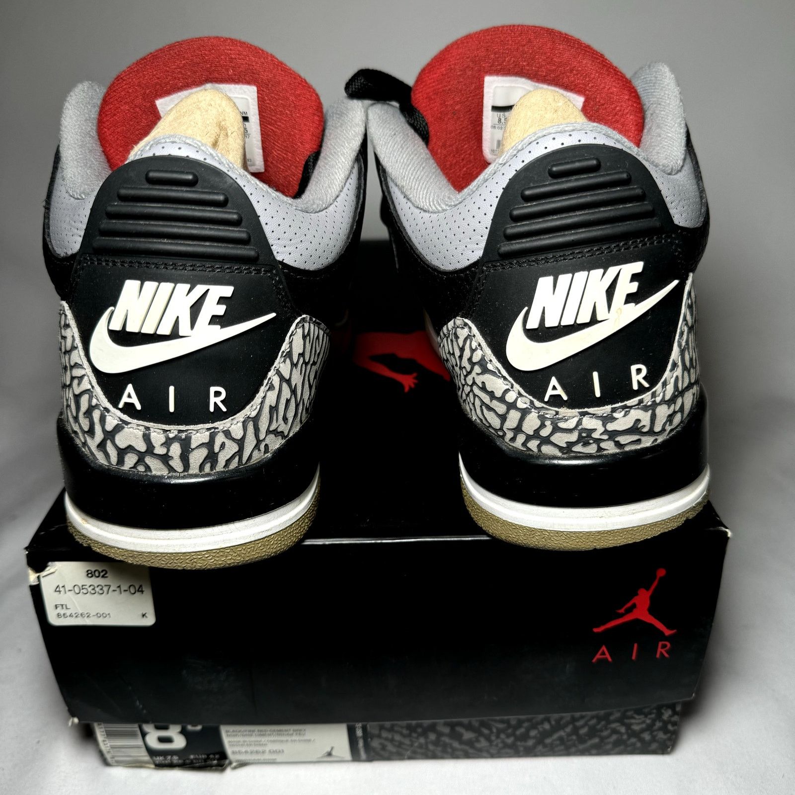 Jordan Brand × Nike Size 8.5 - Nike Air Jordan 3 Retro OG Black Cement 2018 Size US 8.5 / EU 41-42 - 5 Thumbnail