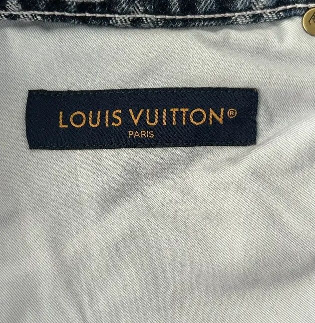 Louis Vuitton Louis Vuitton Purple & Blue Monogram Carpenter Jeans Size US 38 / EU 54 - 3 Thumbnail
