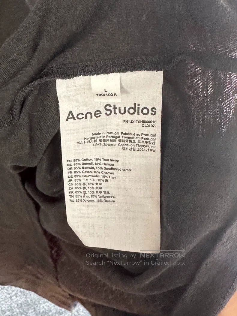 Acne Studios Acne Studios 1996 Printed Distressed Long Sleeve Size US L / EU 52-54 / 3 - 4 Thumbnail
