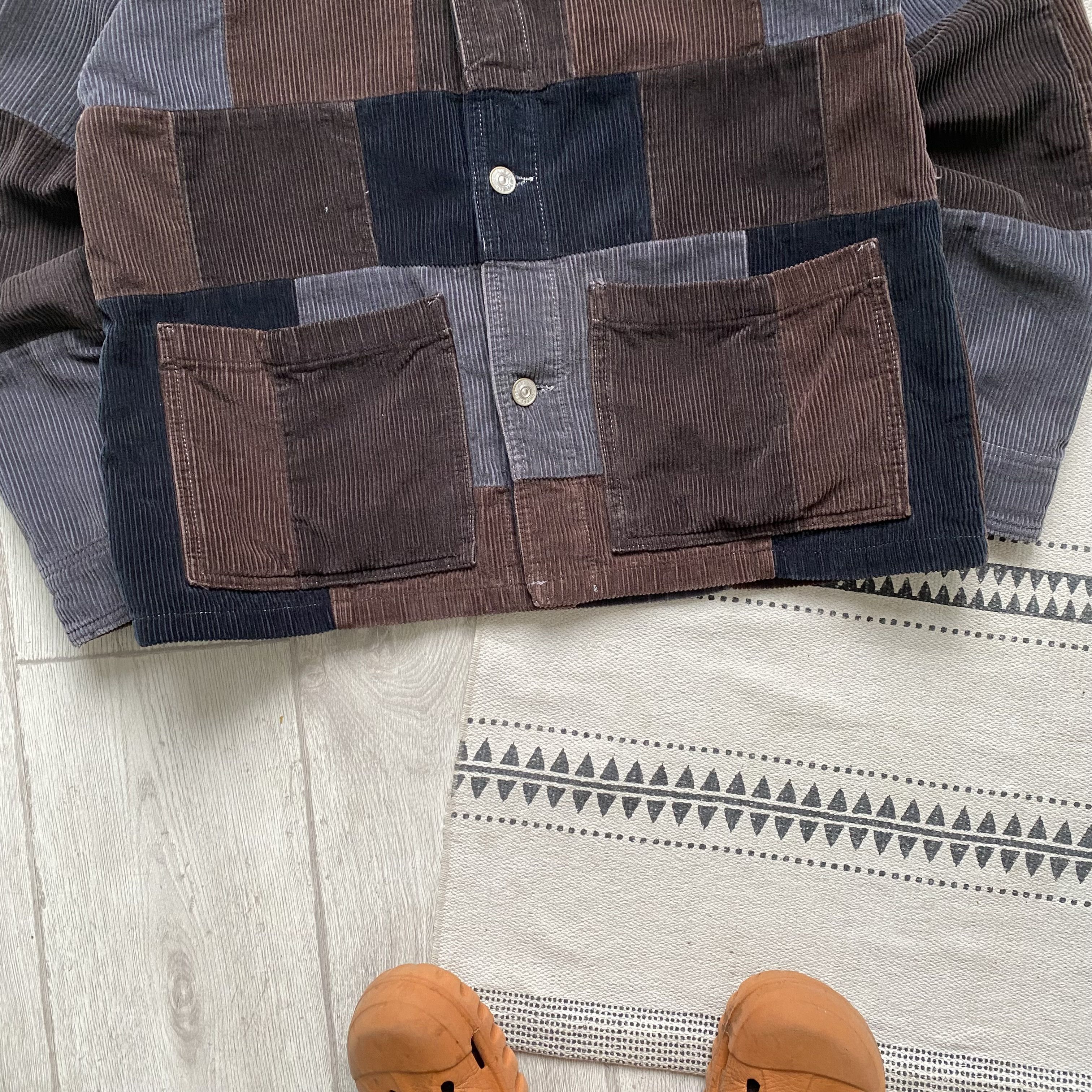 Carhartt Corduroy patchwork jeans jacket chore Carhartt work style Size US M / EU 48-50 / 2 - 3 Thumbnail