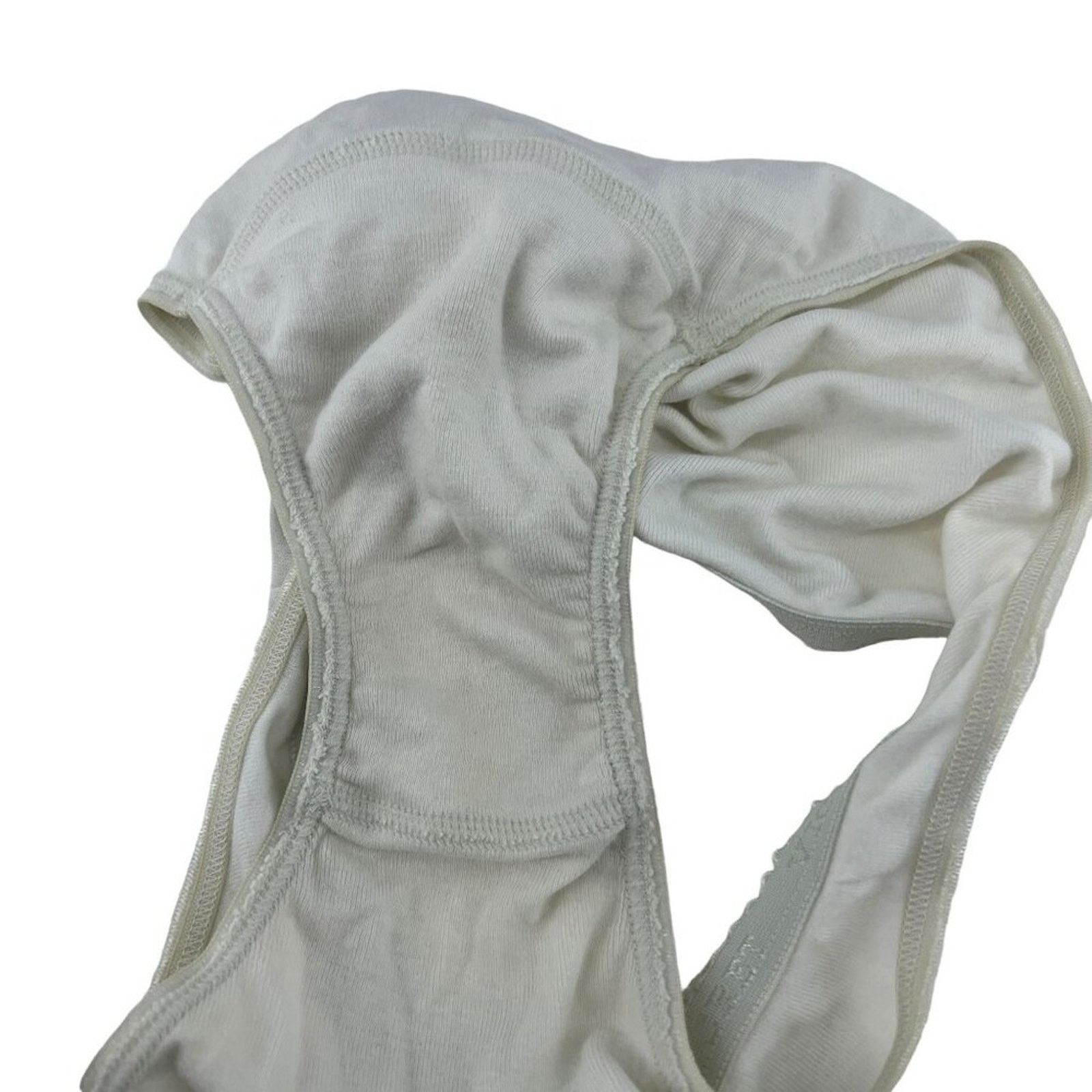 Victoria's Secret Victoria's Secret Panty Solid White Cotton Bikini Small Size ONE SIZE - 3 Thumbnail