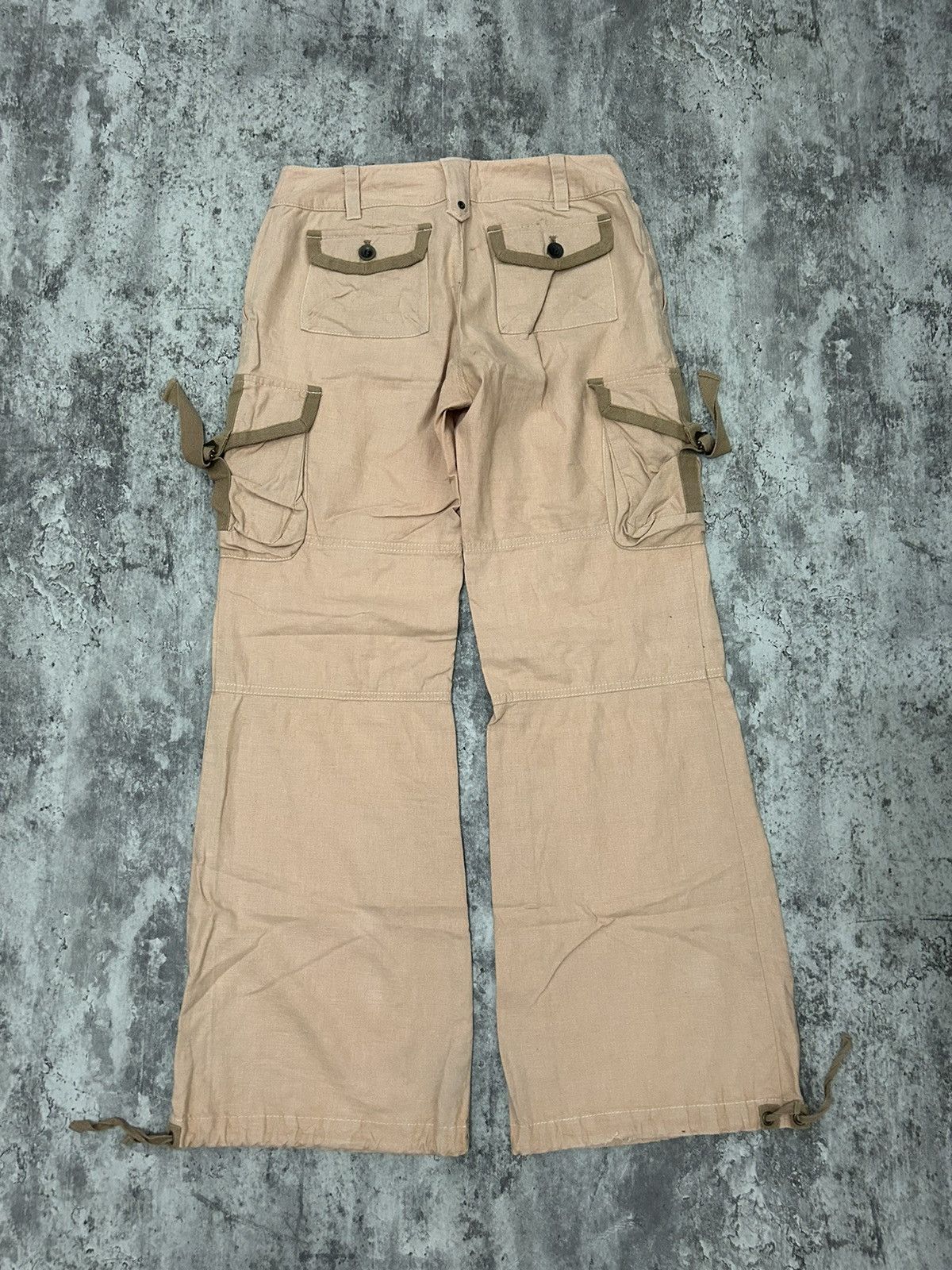 If Six Was Nine × Japanese Brand × Le Grande Bleu (L.G.B.) Ozoz Japan parachute Cargo Flare Pants Size US 30 / EU 46 - 2 Thumbnail