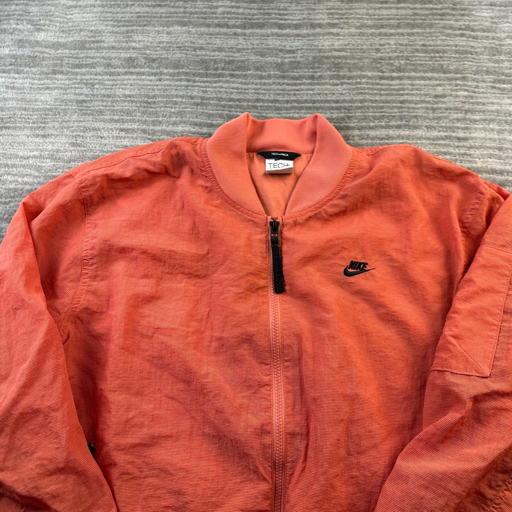 Nike Nike Jacket Mens M Orange Full Zip Bomber Tech Pack Size US M / EU 48-50 / 2 - 3 Thumbnail