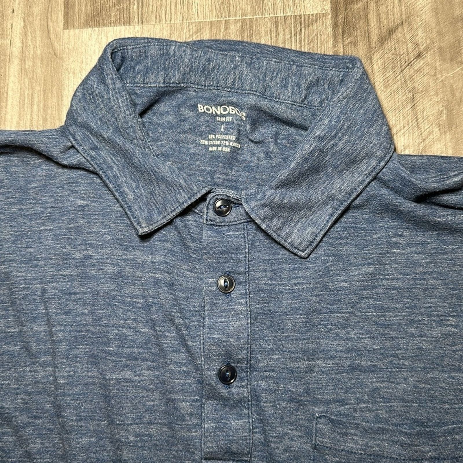 Bonobos Bonobos Slim Fit Slub Pocket Polo - Large Size US L / EU 52-54 / 3 - 6 Thumbnail