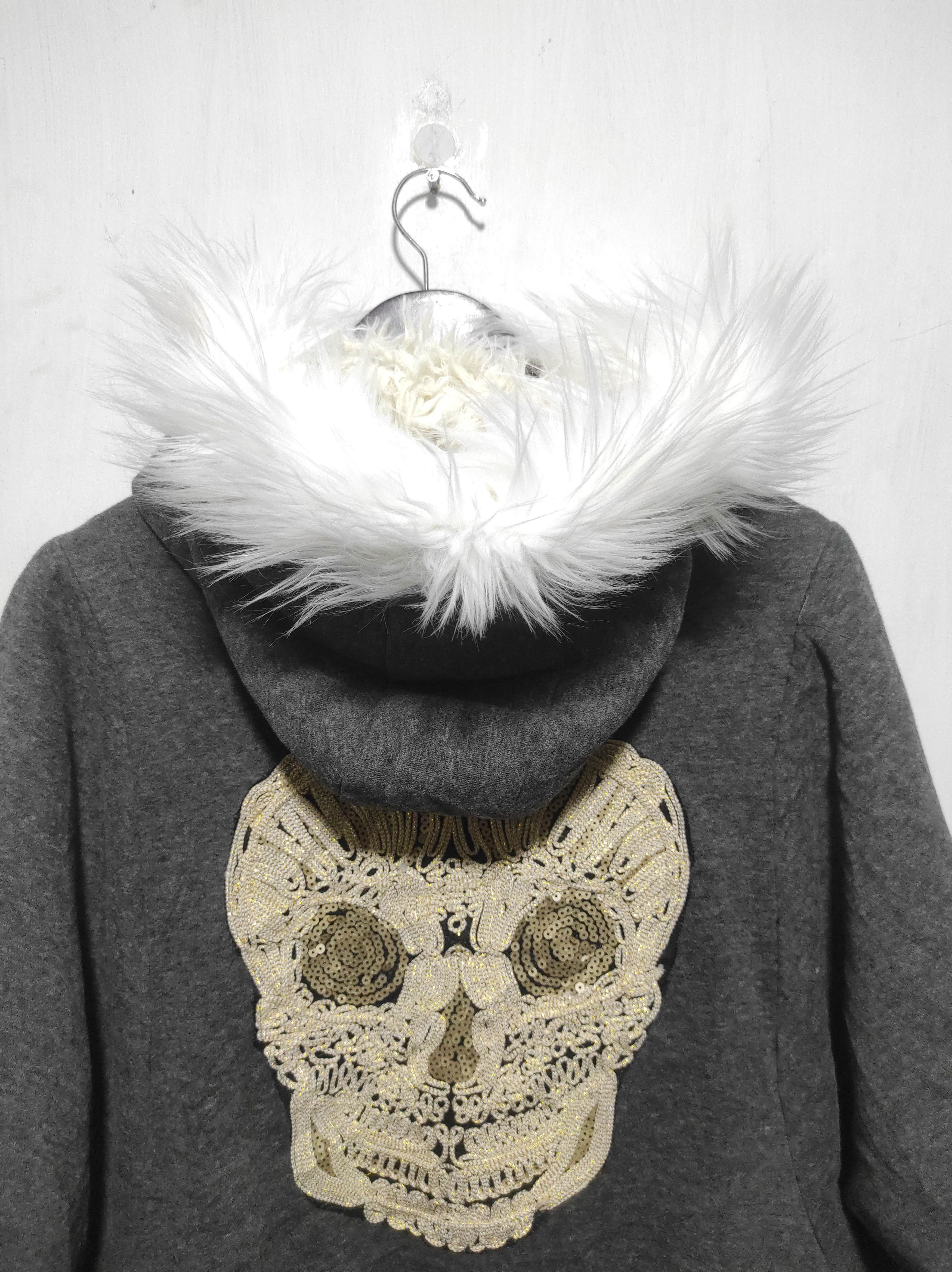 Hysteric Glamour Skull Sherpa Batwing Zip Fur Hoodie ifsixwasnine lgb style Size US M / EU 48-50 / 2 - 15 Thumbnail