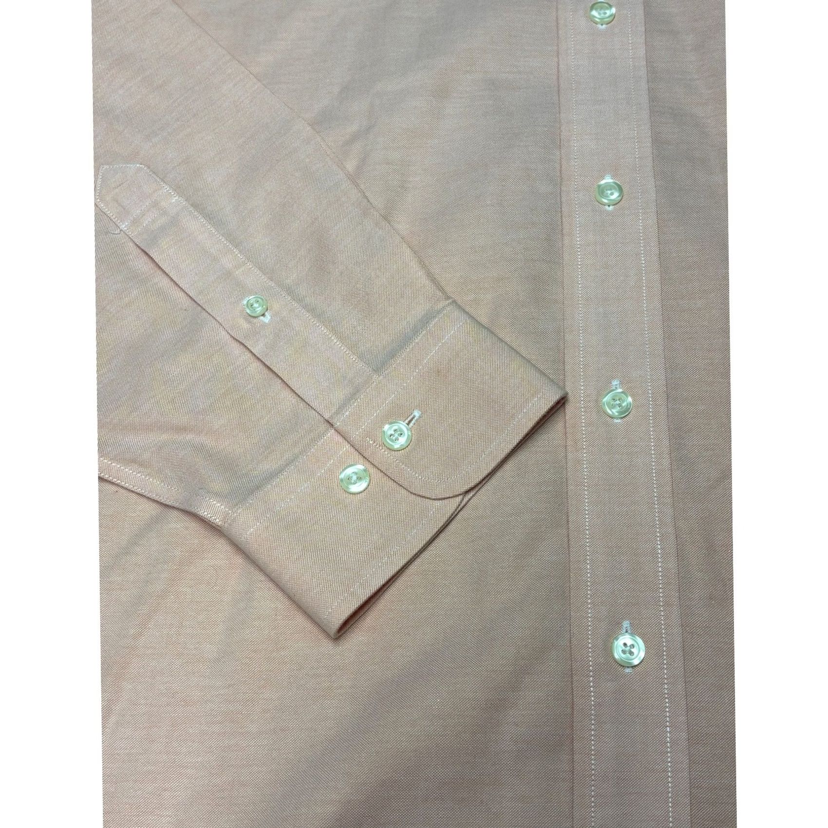 Brooks Brothers Brooks Brothers 346 Mens XL Peach Non-Iron Supima Cotton Button Down Shirt Size US XL / EU 56 / 4 - 3 Thumbnail