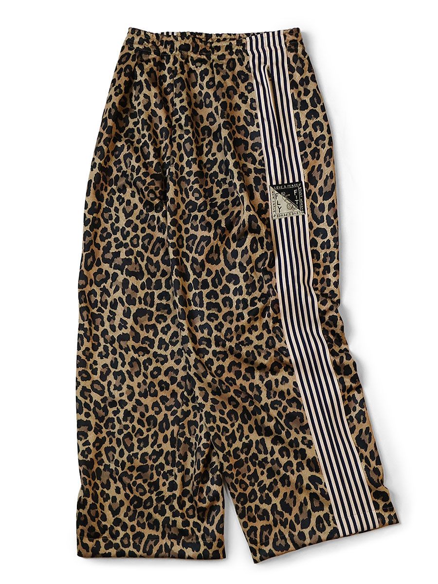 Kapital Smooth jersey Leopard baggy track pants
