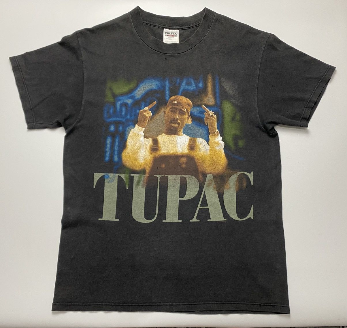 Rap Tees Superb Rare Vintage 90s OG promo Tupac Shakur 2pac Size US L / EU 52-54 / 3 - 6 Thumbnail