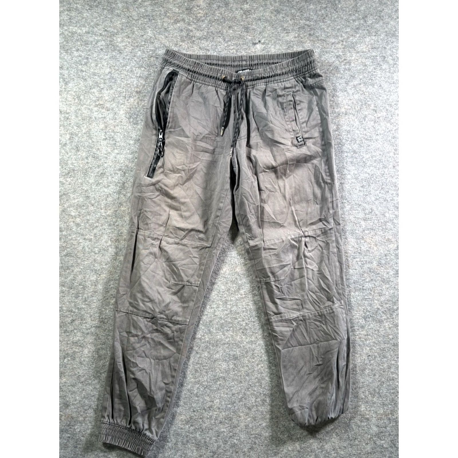 Ecko Unltd. Ecko Unltd Sweatpants Mens Large Gray Rhino Logo Joggers Distressed Stained Ribbed Pockets Elastic Waist Size US 33 - 2 Thumbnail