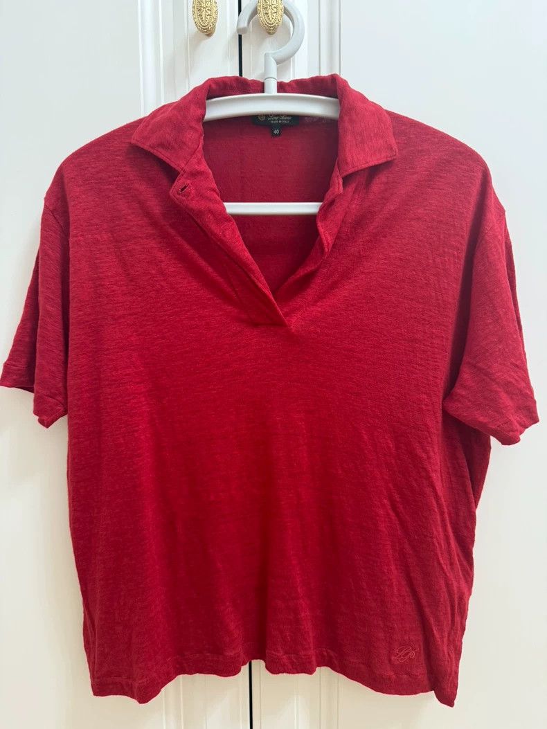 Loro Piana LORO PIANA Linen long sleeves with piping Size XS / US 0-2 / IT 36-38 - 2 Thumbnail