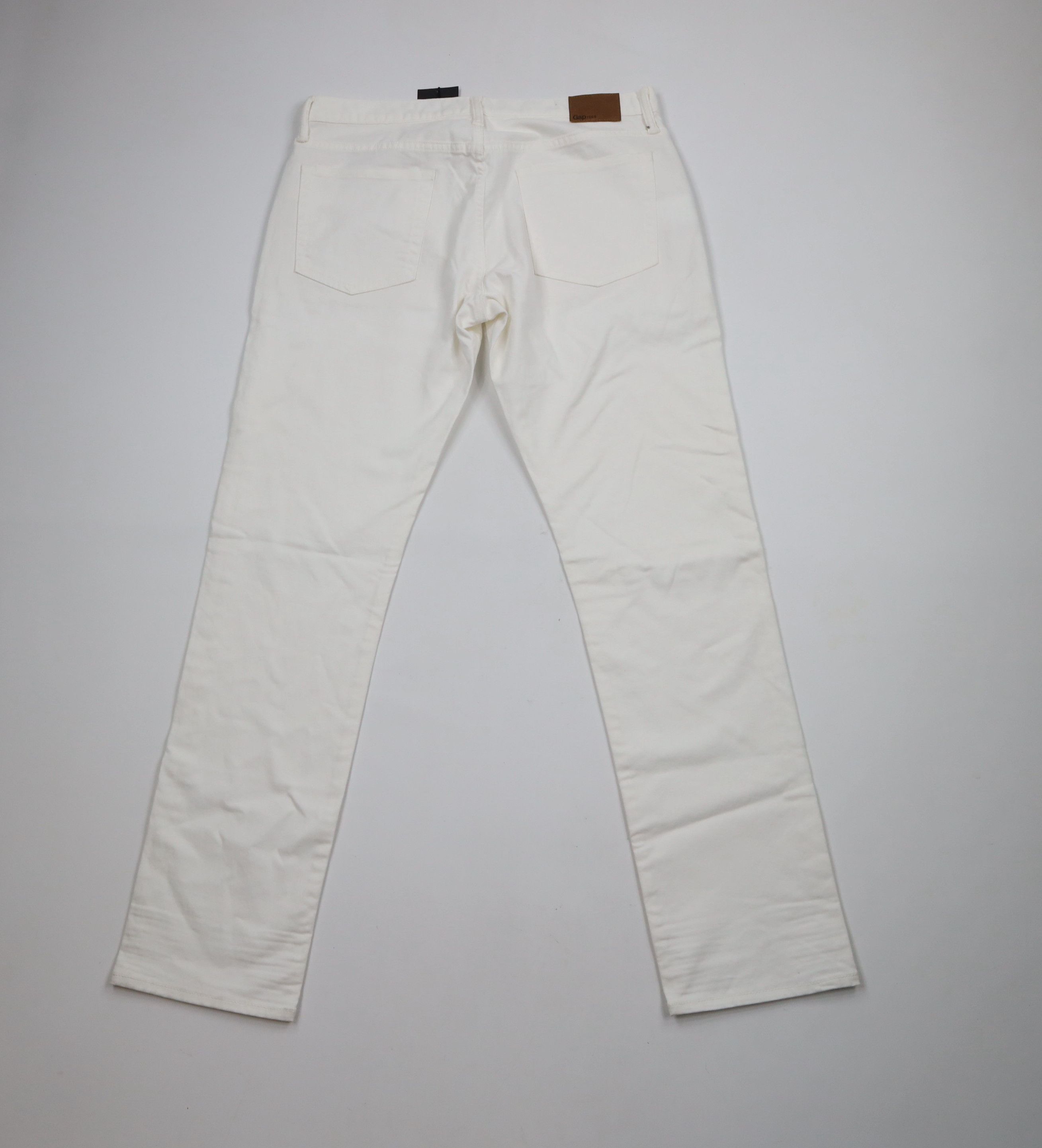 Gap × Vintage Deadstock Vintage Y2K Gap Fit Stretch Denim Jeans White Size US 33 - 12 Thumbnail