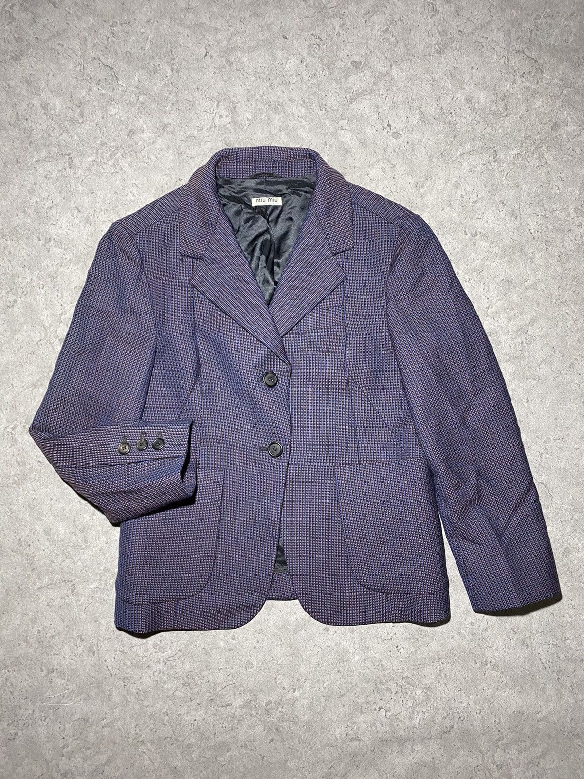 Miu Miu Miu Miu 2009 Virgin Wool Jacket Size XS / US 0-2 / IT 36-38 - 1 Thumbnail