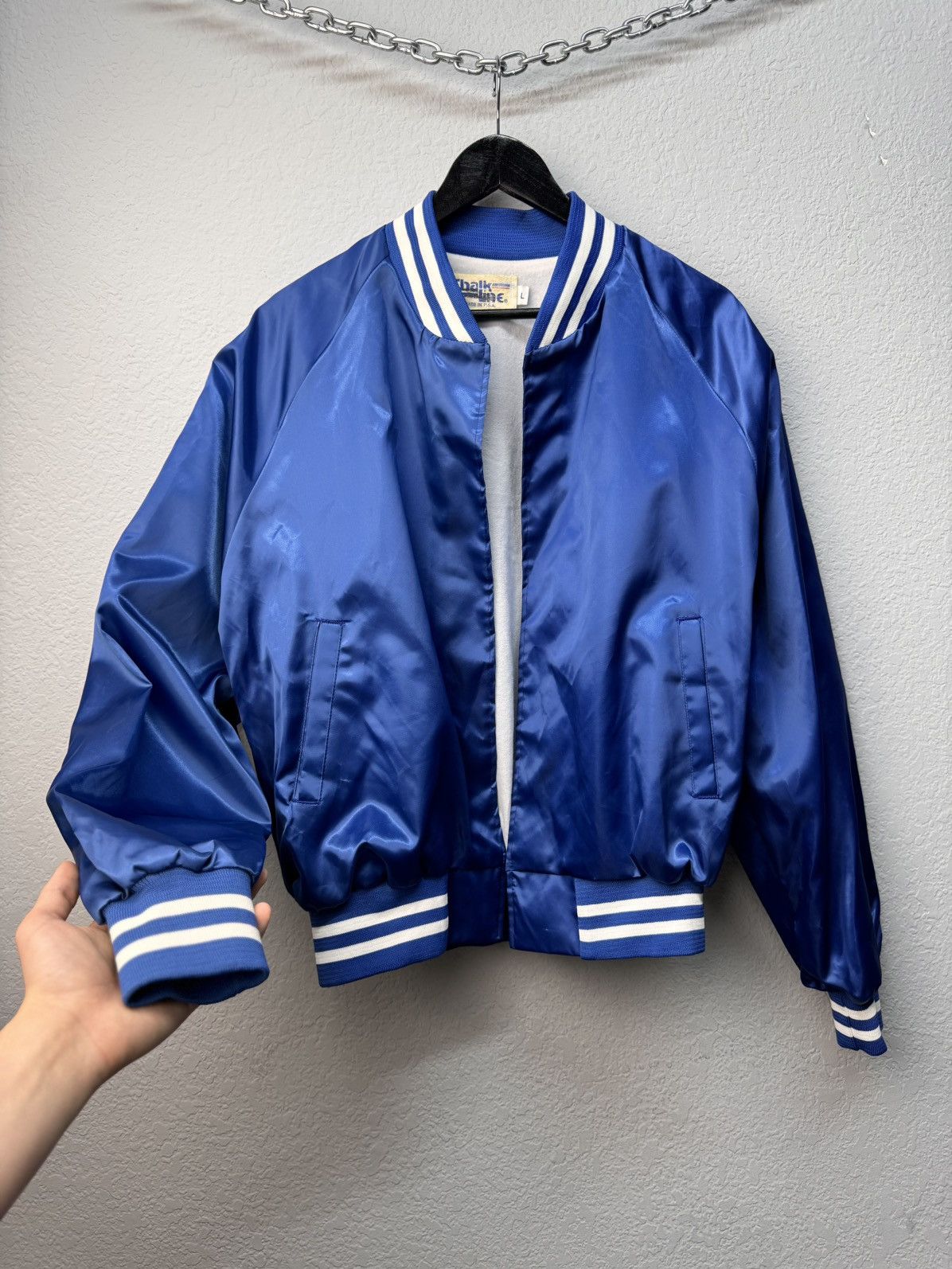 Chalk Line × Vintage Vintage Made USA Chalk Line nylon bomber Satin Bomber NBA Size US M / EU 48-50 / 2 - 5 Thumbnail