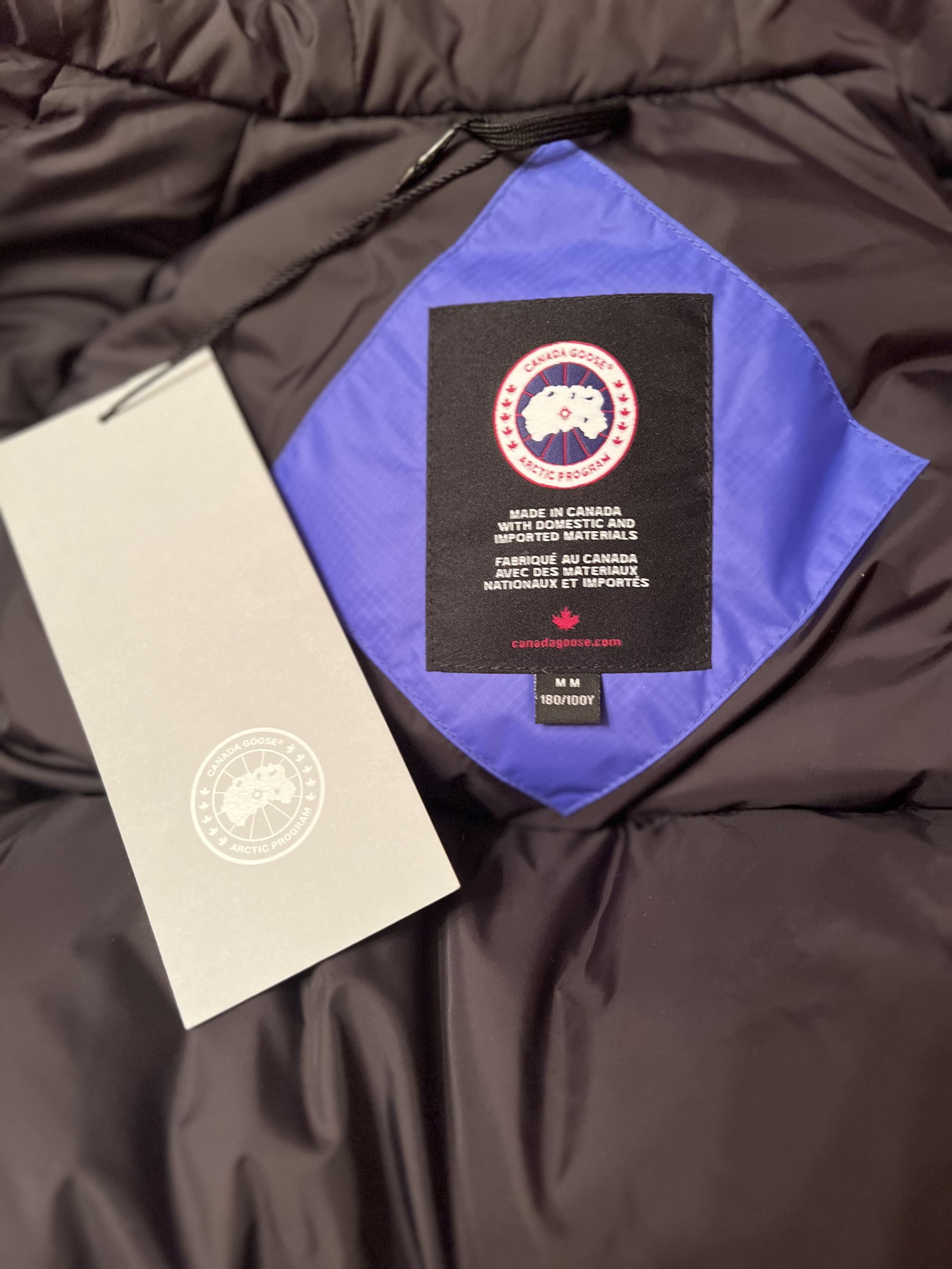 image of Canada Goose Chilliwack Down Bomber Coat in Blue, Men's (Size Medium)